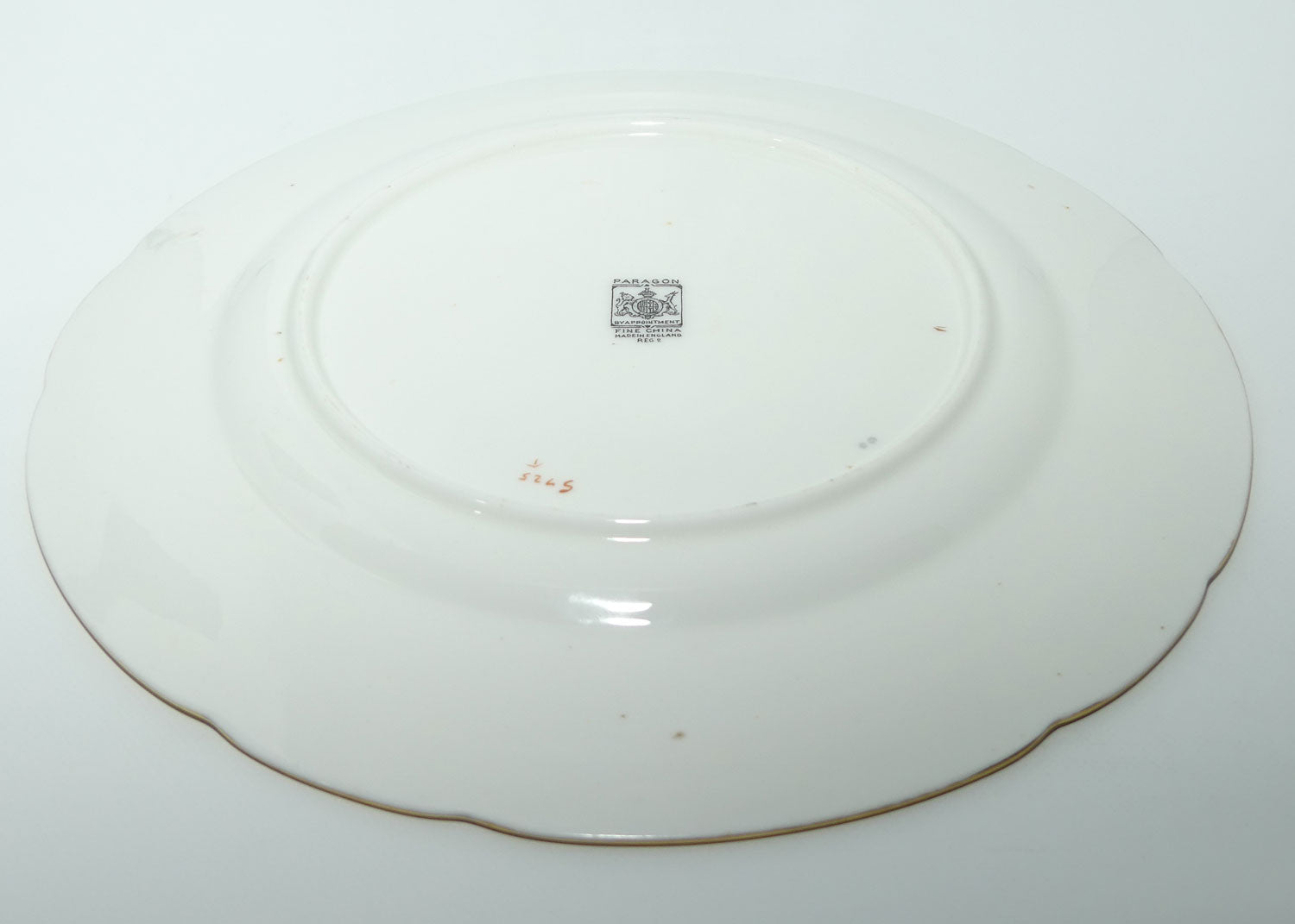 Paragon floral and gilt border plate | Cream tones