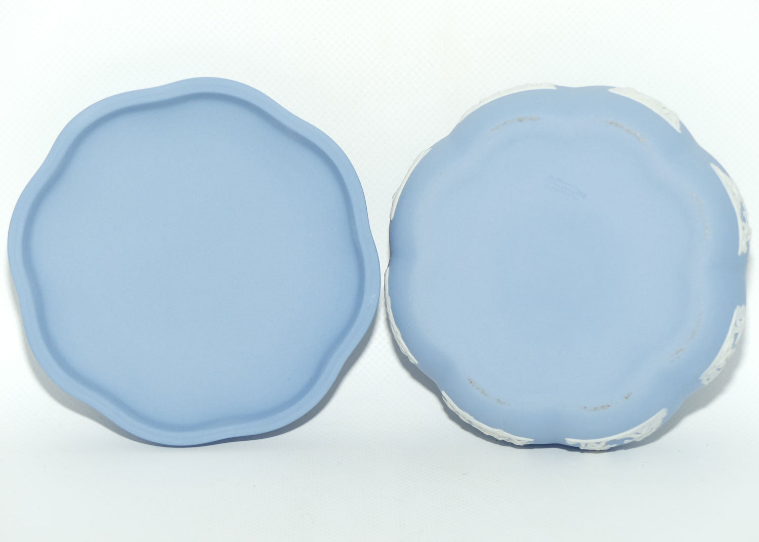 Wedgwood Jasper | White on Pale Blue | Mythology scene large trinket box | #2