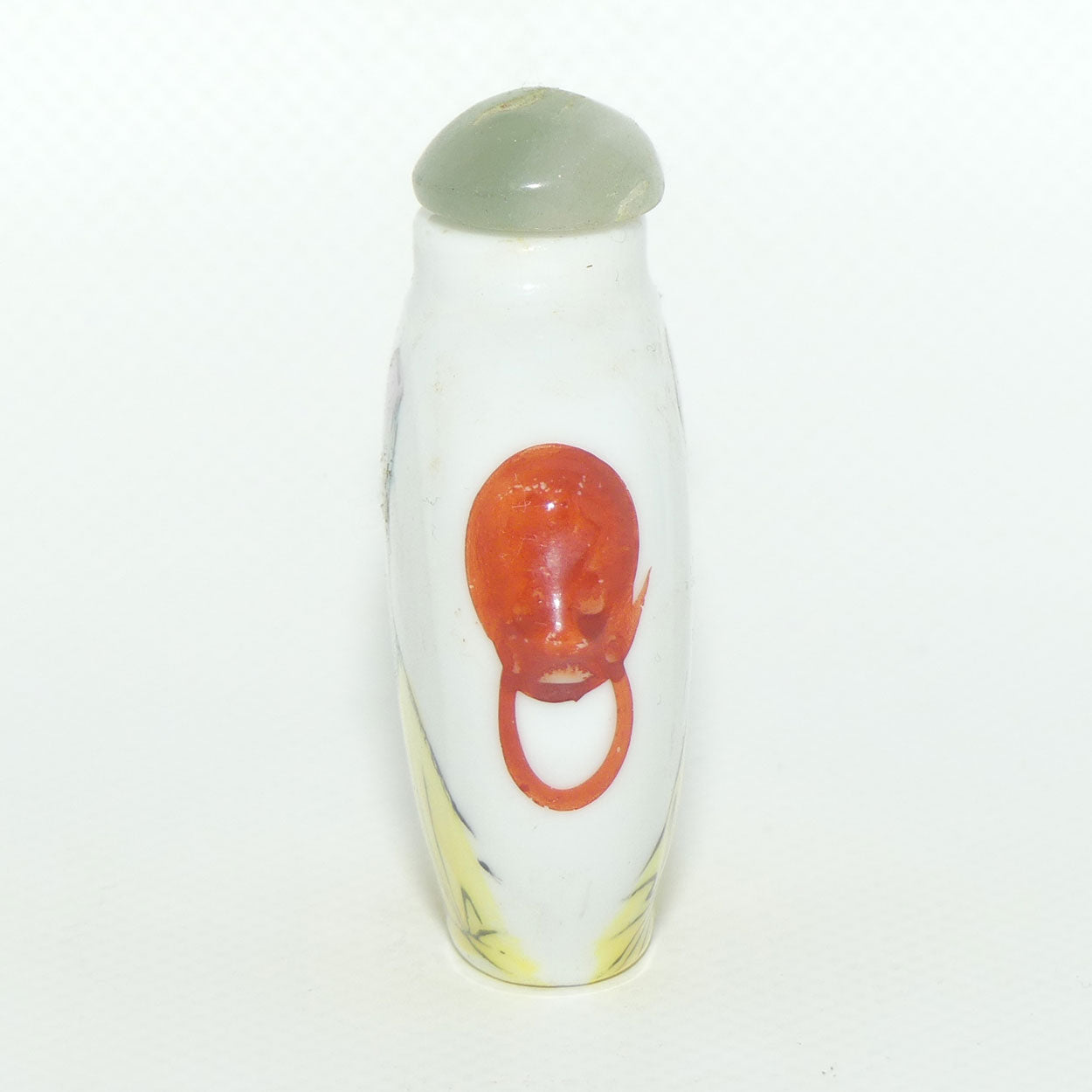 Chinese Snuff bottle | Round | Emporer both sides with Green stopper