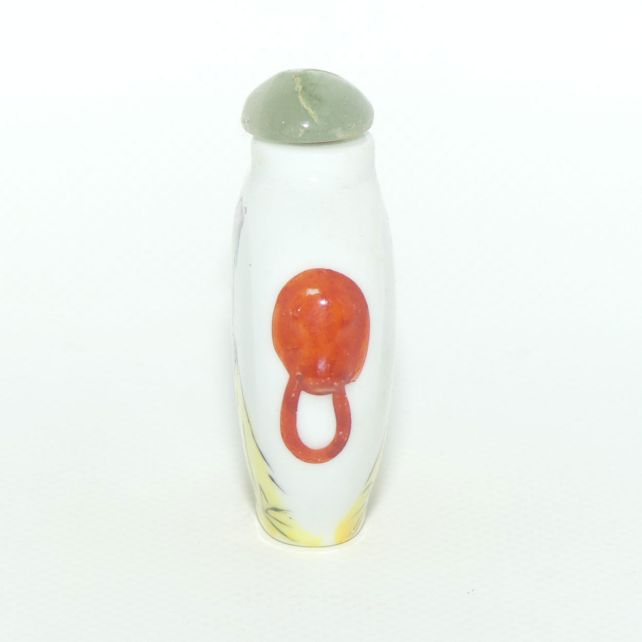 Chinese Snuff bottle | Round | Emporer both sides with Green stopper