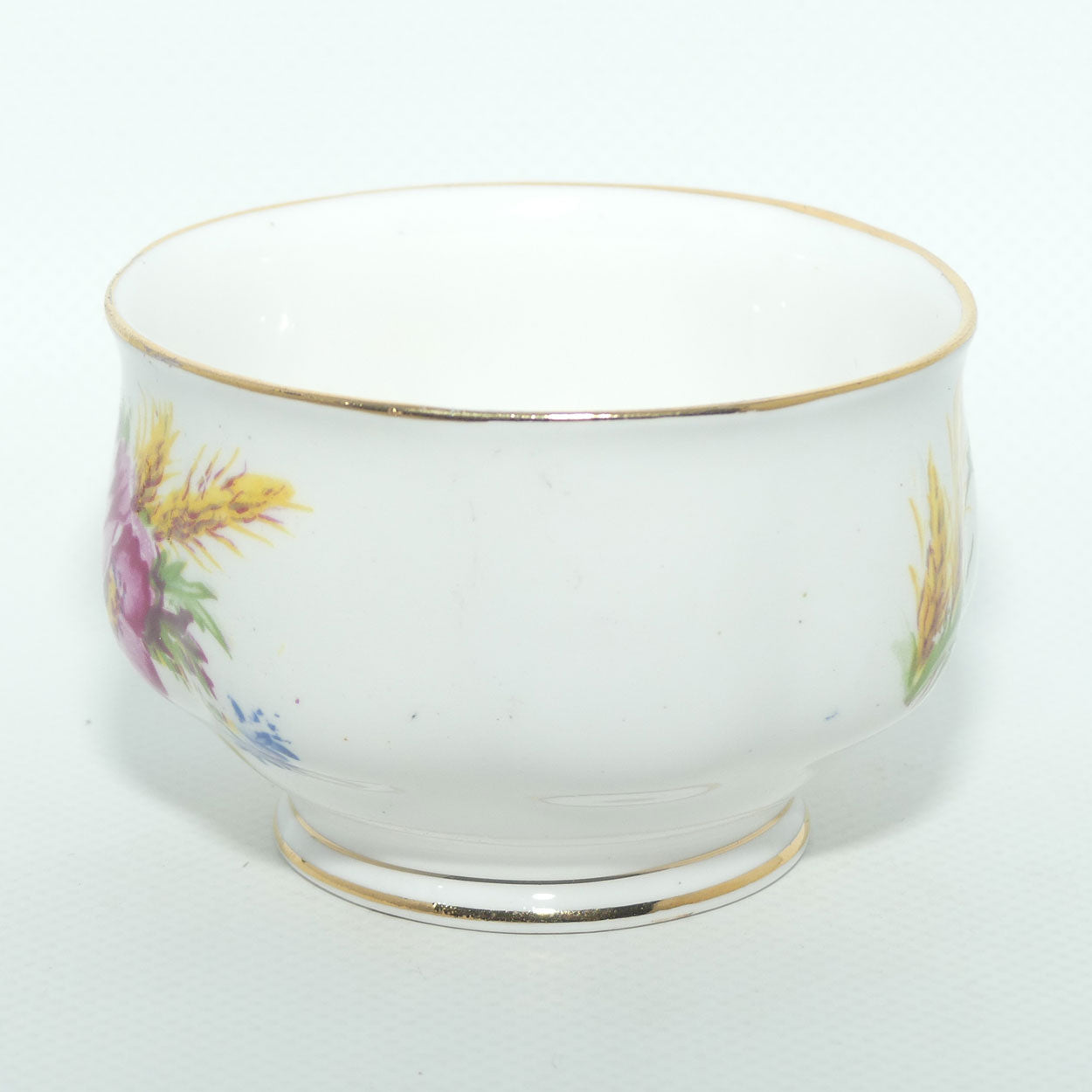 Royal Albert Bone China England Harvest Bouquet pattern sugar bowl