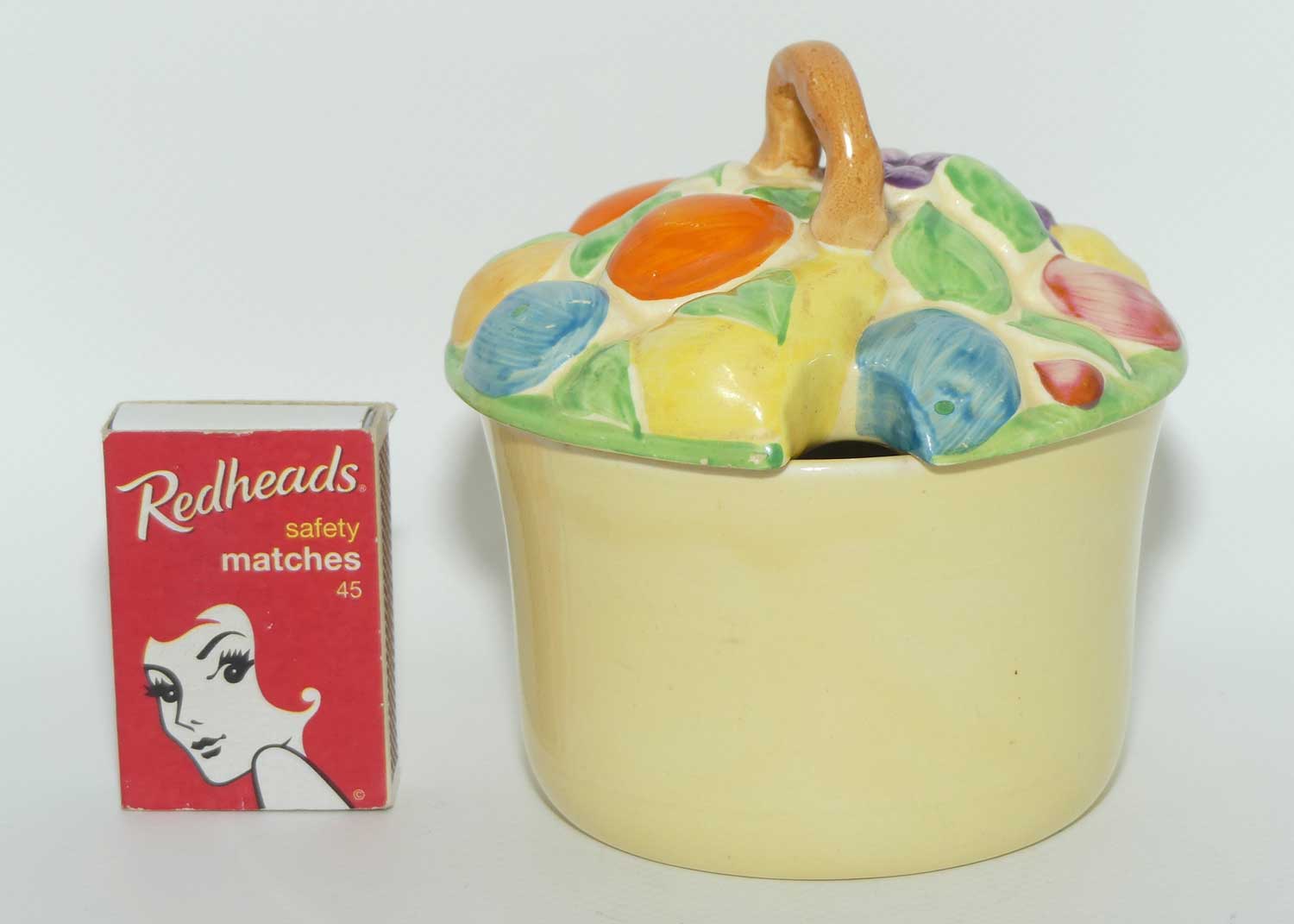 Royal Tudor Ware Primrosia covered jam pot