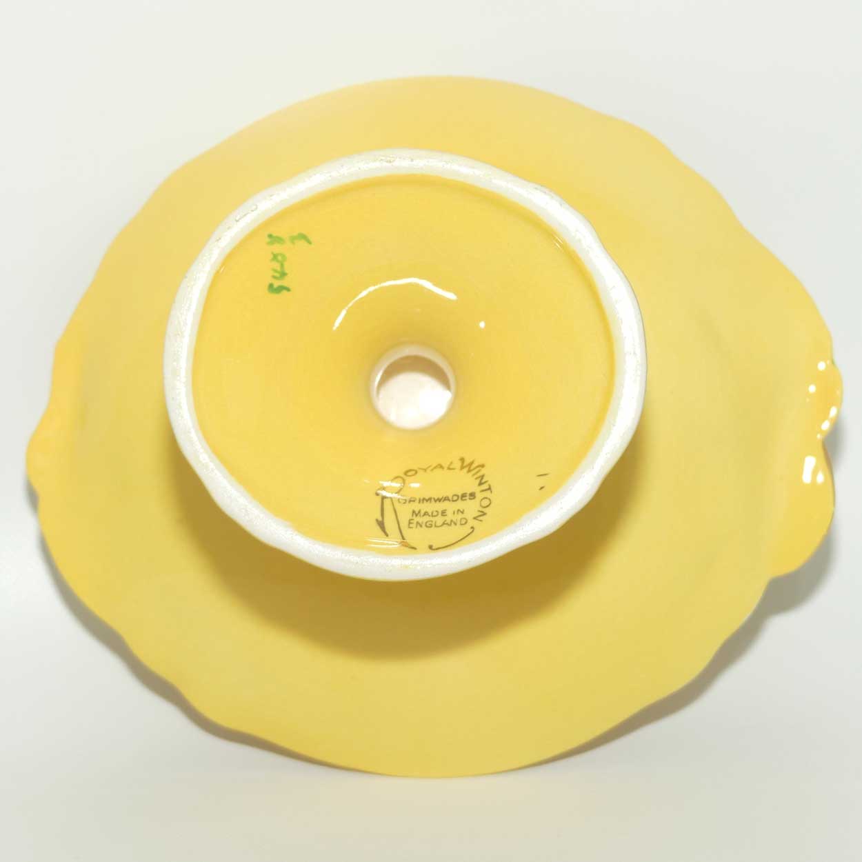 Royal Winton Rosebud comport | Yellow