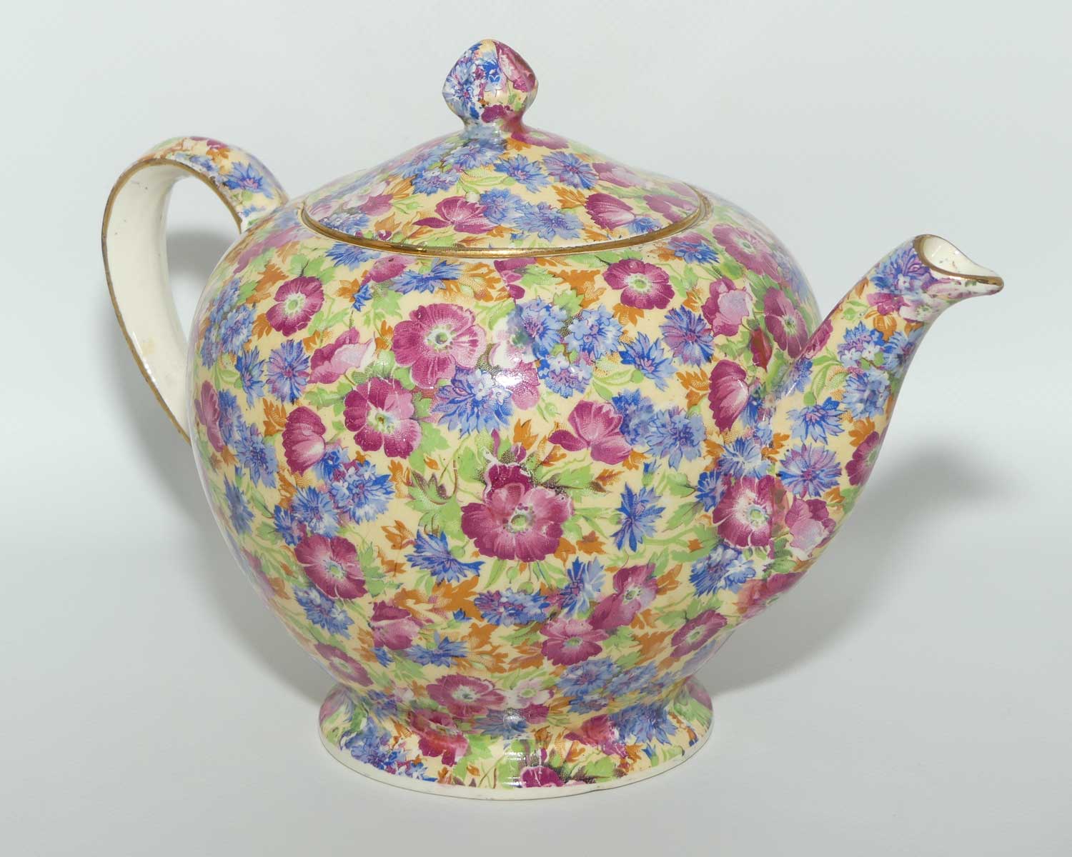 Royal Winton Grimwades Chintz Royalty pattern Albans shape tea pot