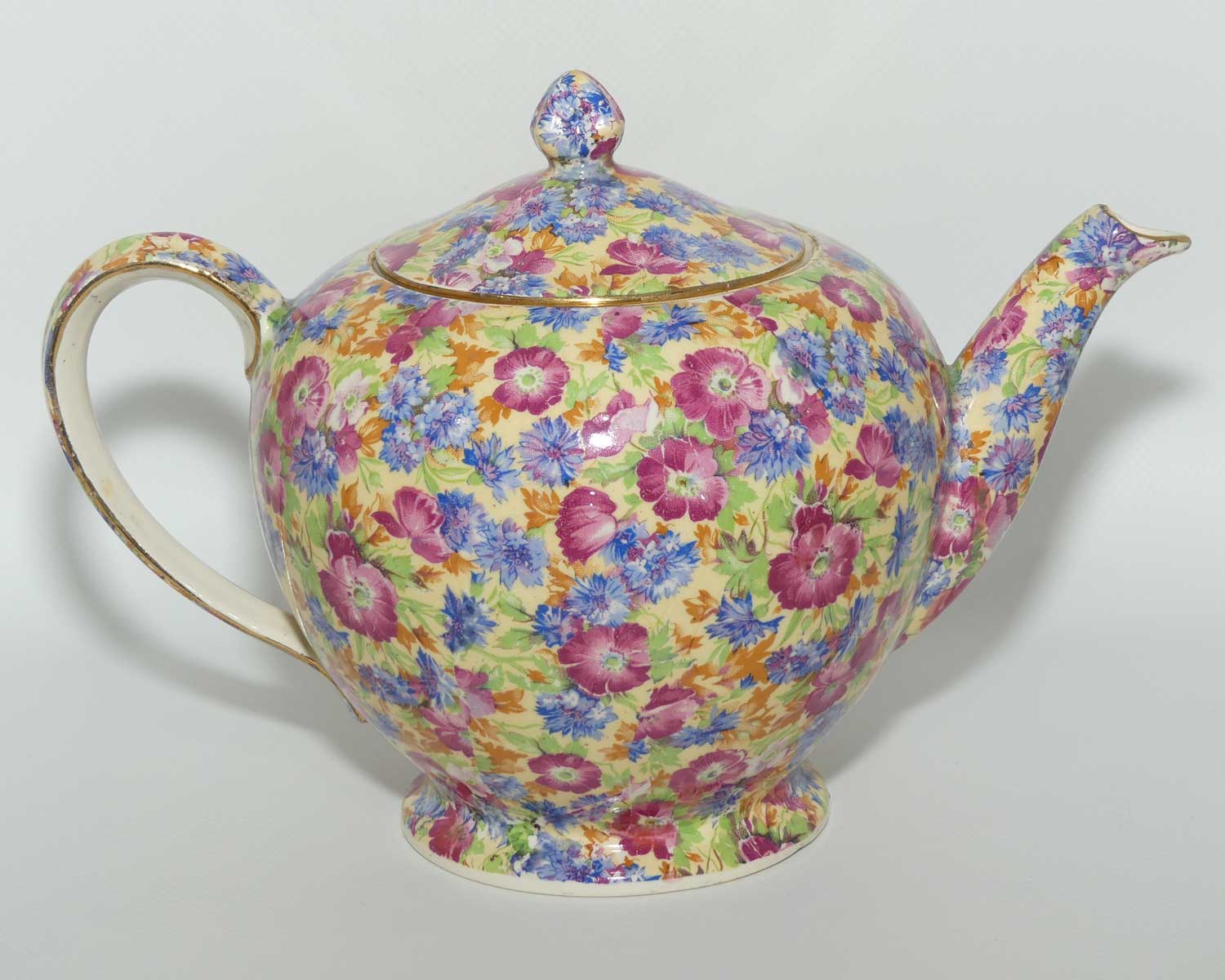 Royal Winton Grimwades Chintz Royalty pattern Albans shape tea pot