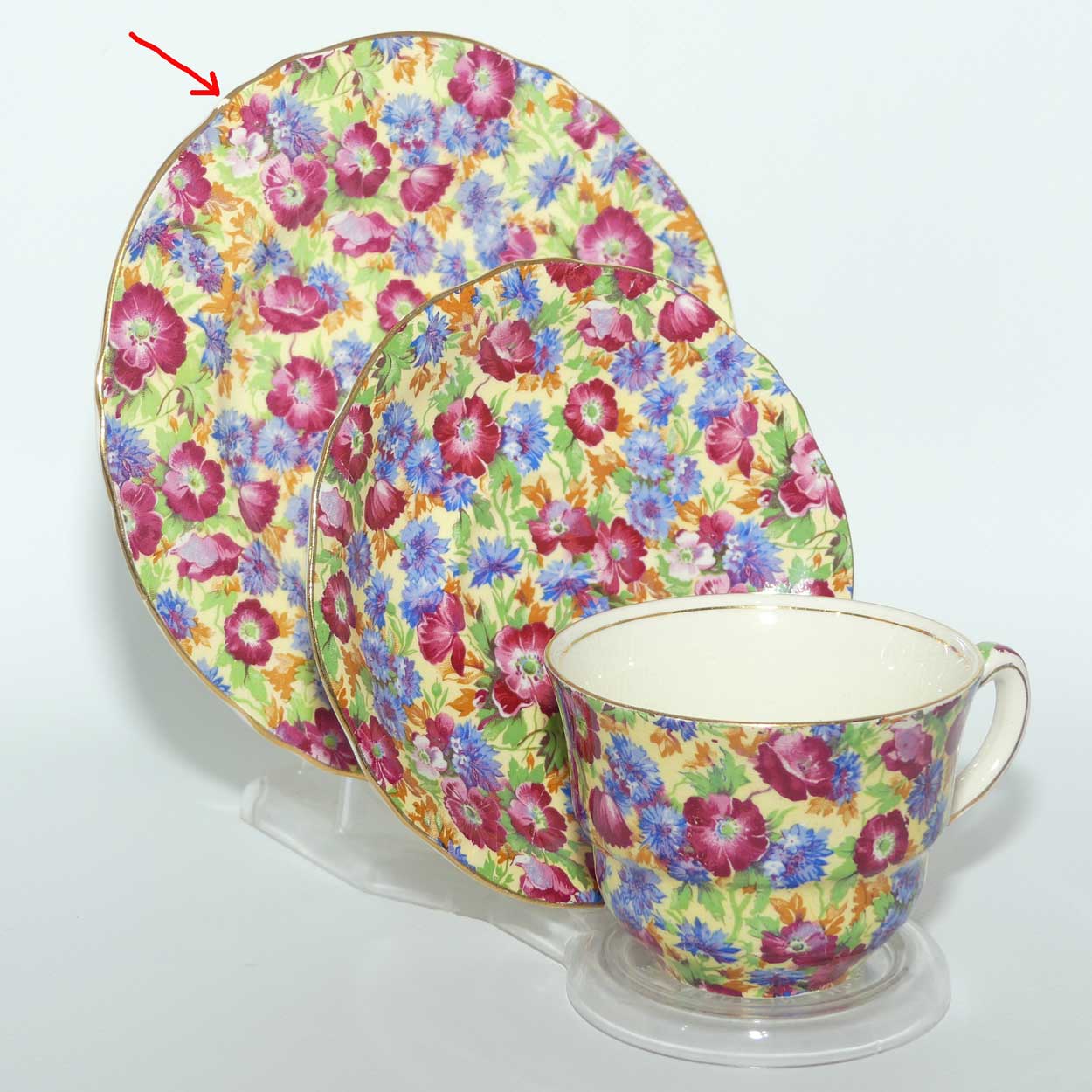 Royal Winton Royalty Chintz trio | Round plate