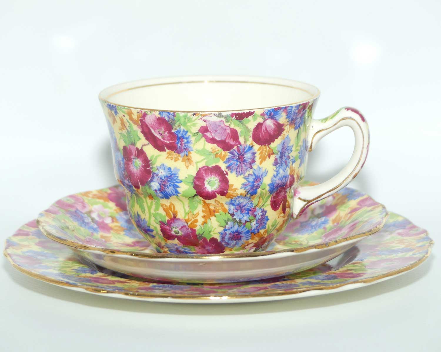 Royal Winton Vintage Chintz Royalty trio | Round plate