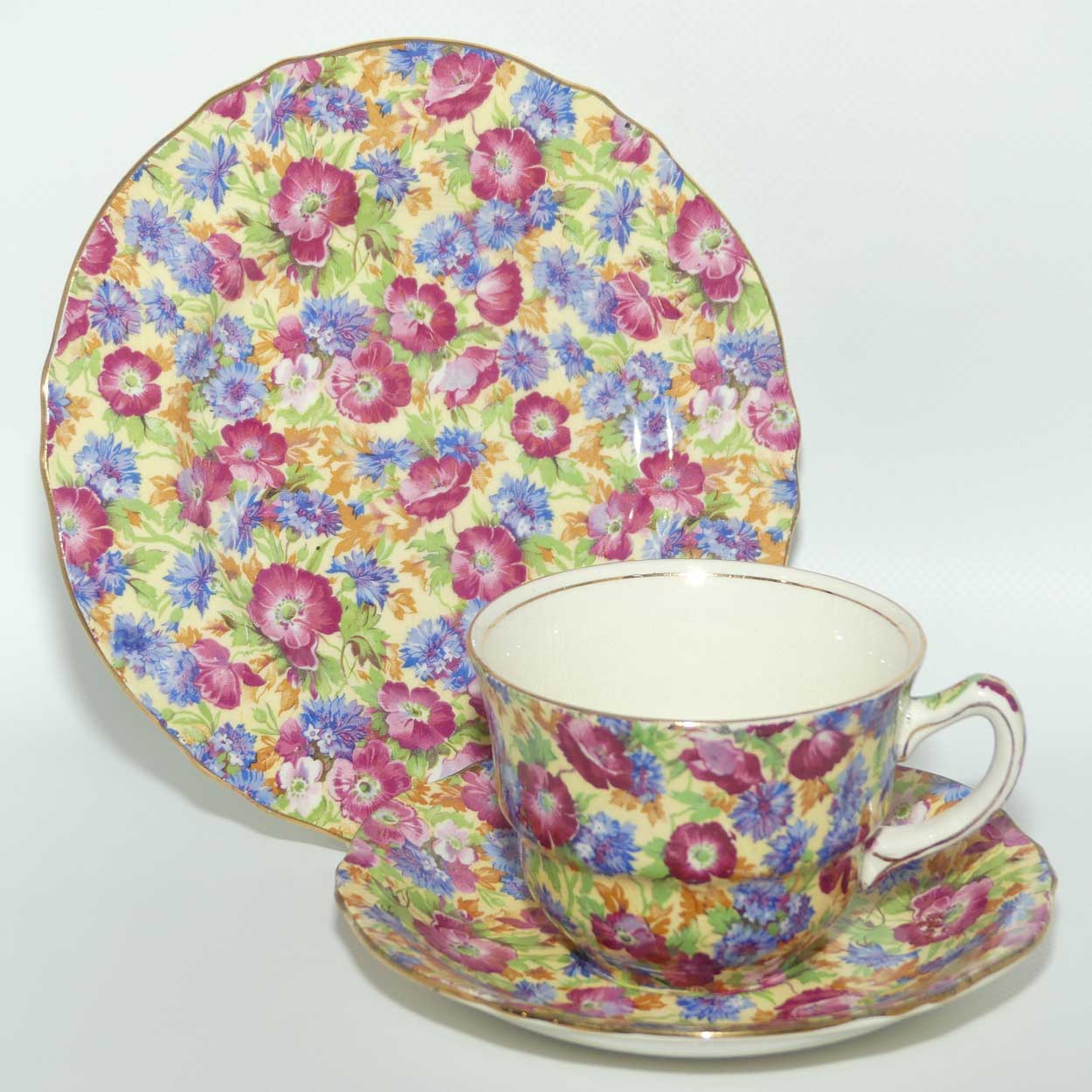 Royal Winton Vintage Chintz Royalty trio | Round plate