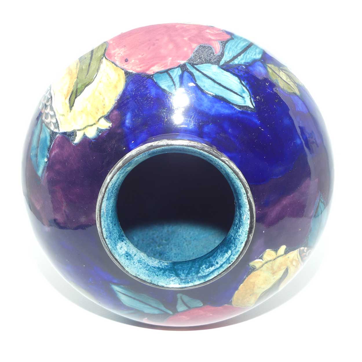 S Hancock and Sons Pomegranate design Rubens Ware vase signed FX Abraham