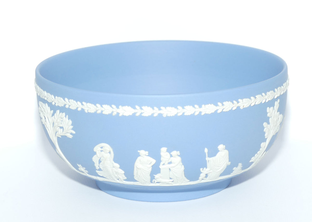 Wedgwood Jasper | White on Pale Blue Fruit bowl | 20cm diam | #2