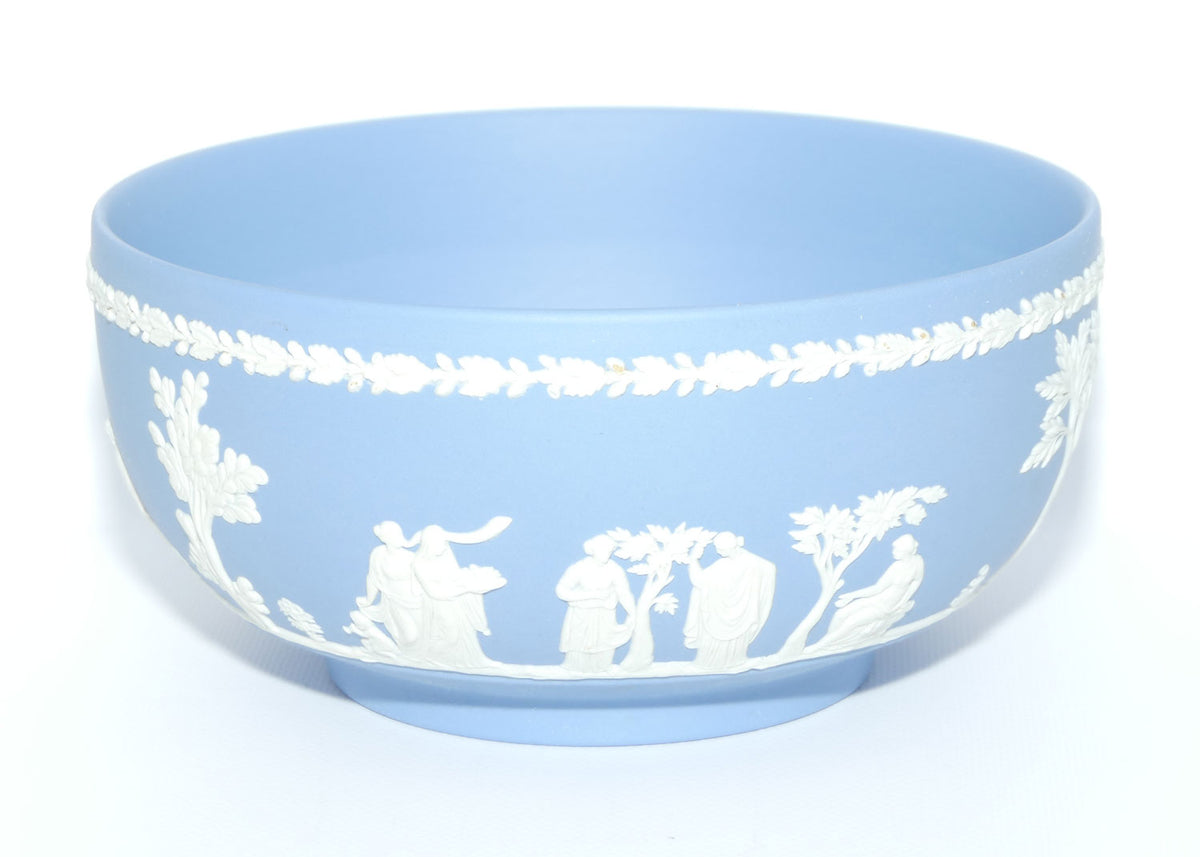 Wedgwood Jasper | White on Pale Blue Fruit bowl | 20cm diam | #2