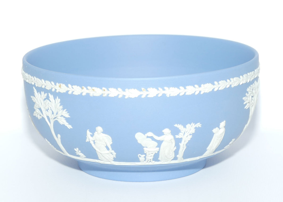 Wedgwood Jasper | White on Pale Blue Fruit bowl | 20cm diam | #2