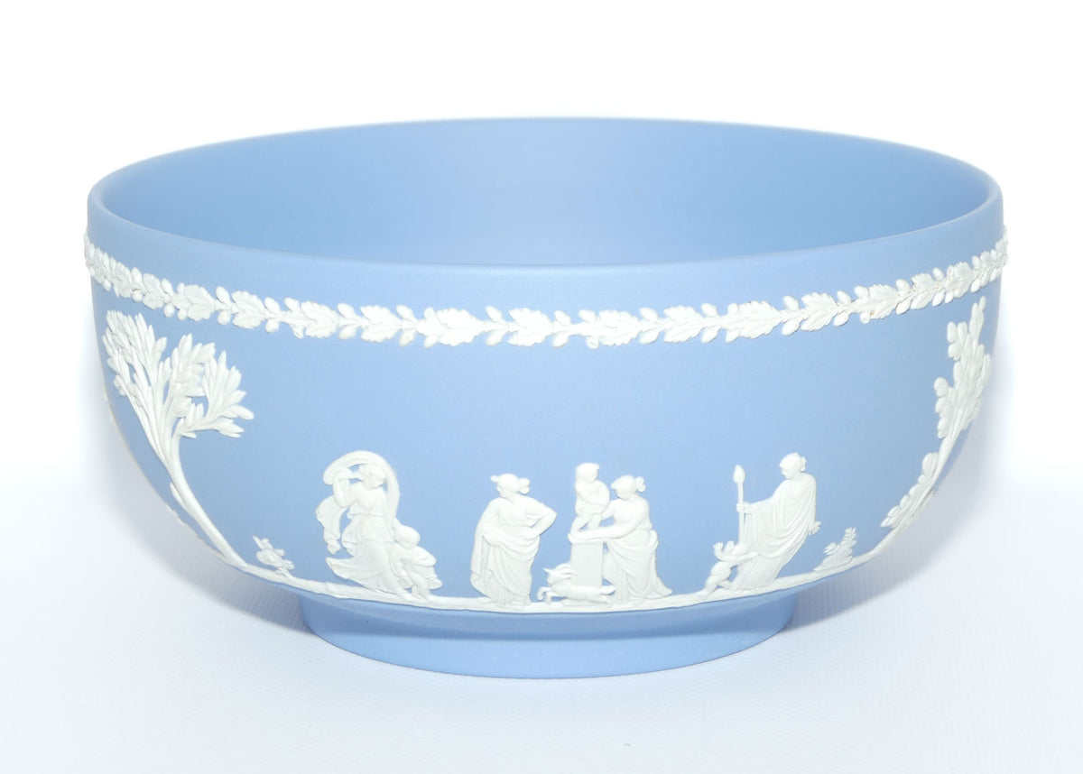 Wedgwood Jasper | White on Pale Blue Fruit bowl | 20cm diam | #2