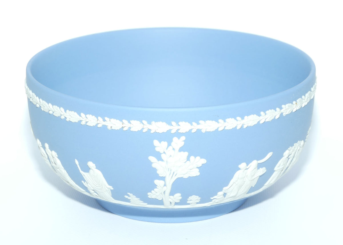Wedgwood Jasper | White on Pale Blue Fruit bowl | 20cm diam | #2