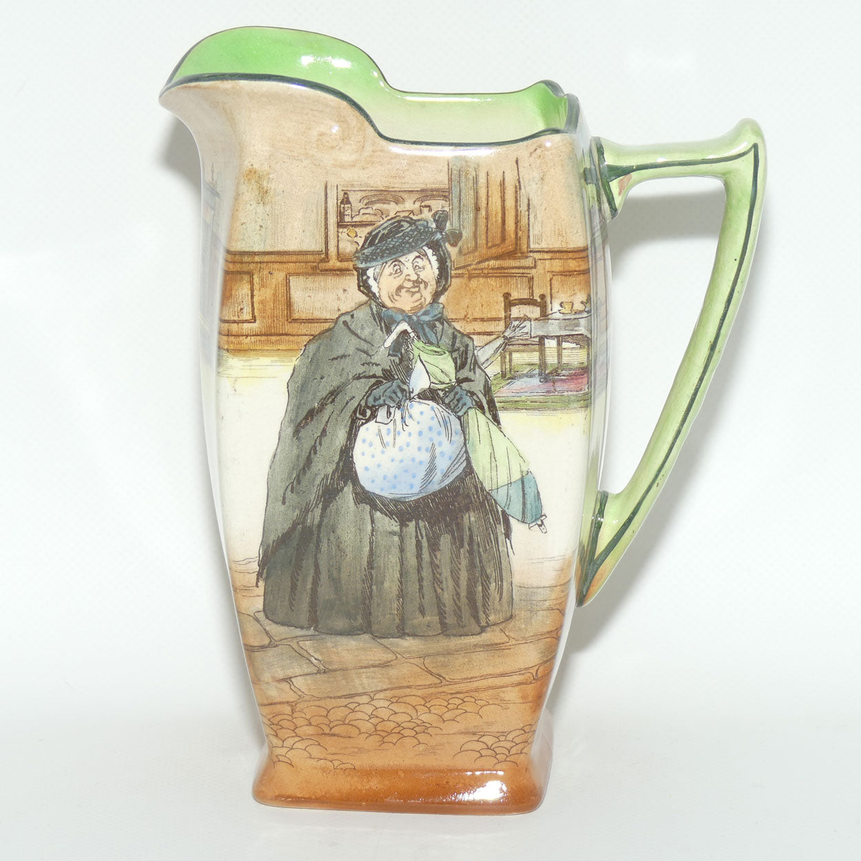 Royal Doulton Dickens Sairey Gamp Friar shape jug D2973