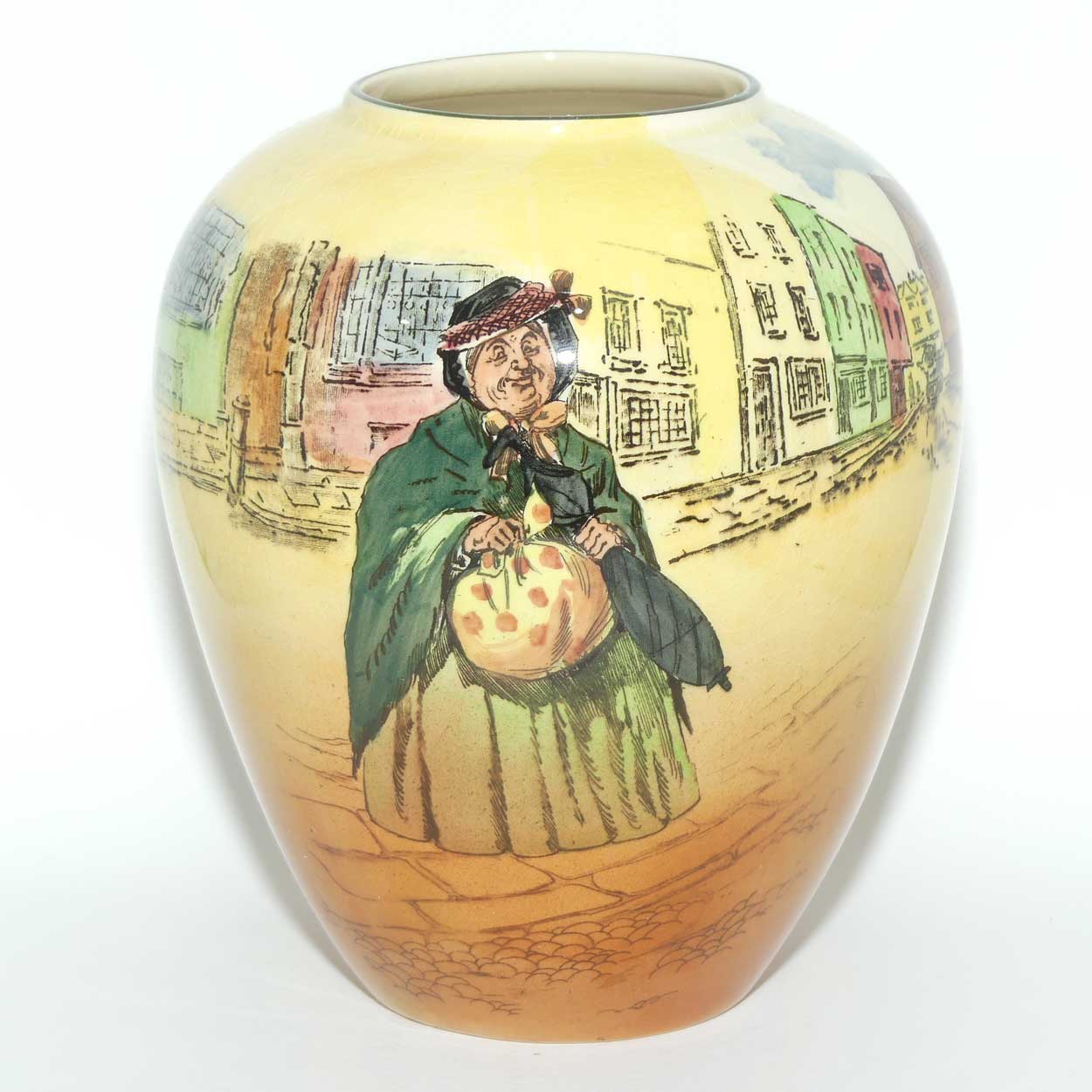 Royal Doulton Dickens Sairey Gamp ovoid vase D5175 | Shape 7072