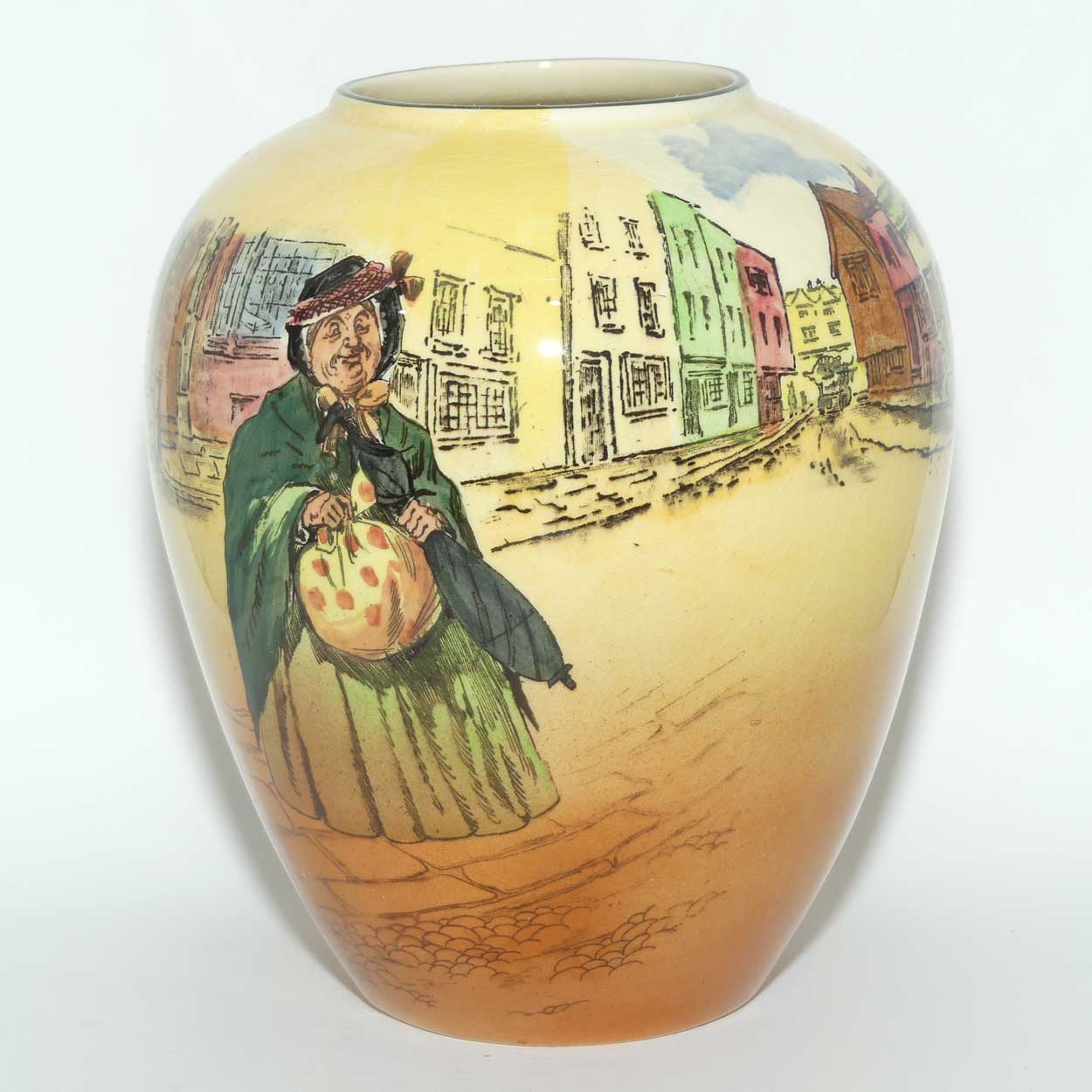 Royal Doulton Dickens Sairey Gamp ovoid vase D5175 | Shape 7072