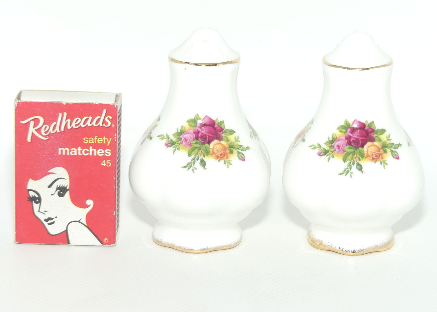 Royal Albert Bone China England Old Country Roses Salt and Pepper set | #2