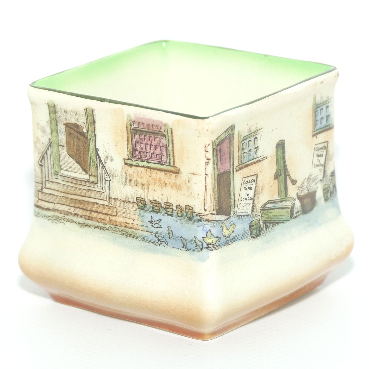 Royal Doulton Dickens Sam Weller small square vase D2973