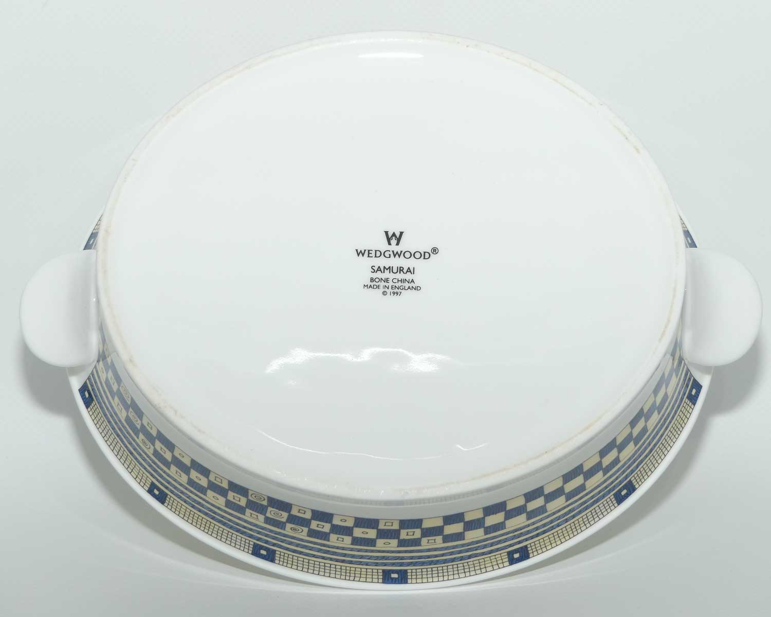Wedgwood Bone China Samurai pattern | Covered Vegetable dish or tureen | #1