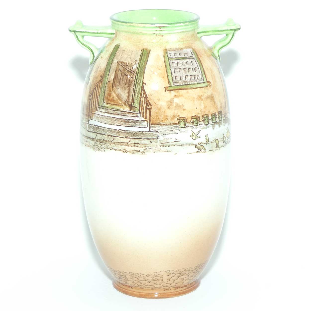 Royal Doulton Dickens Sam Weller twin handle vase D2973