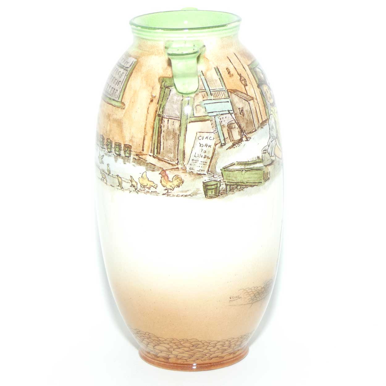 Royal Doulton Dickens Sam Weller twin handle vase D2973