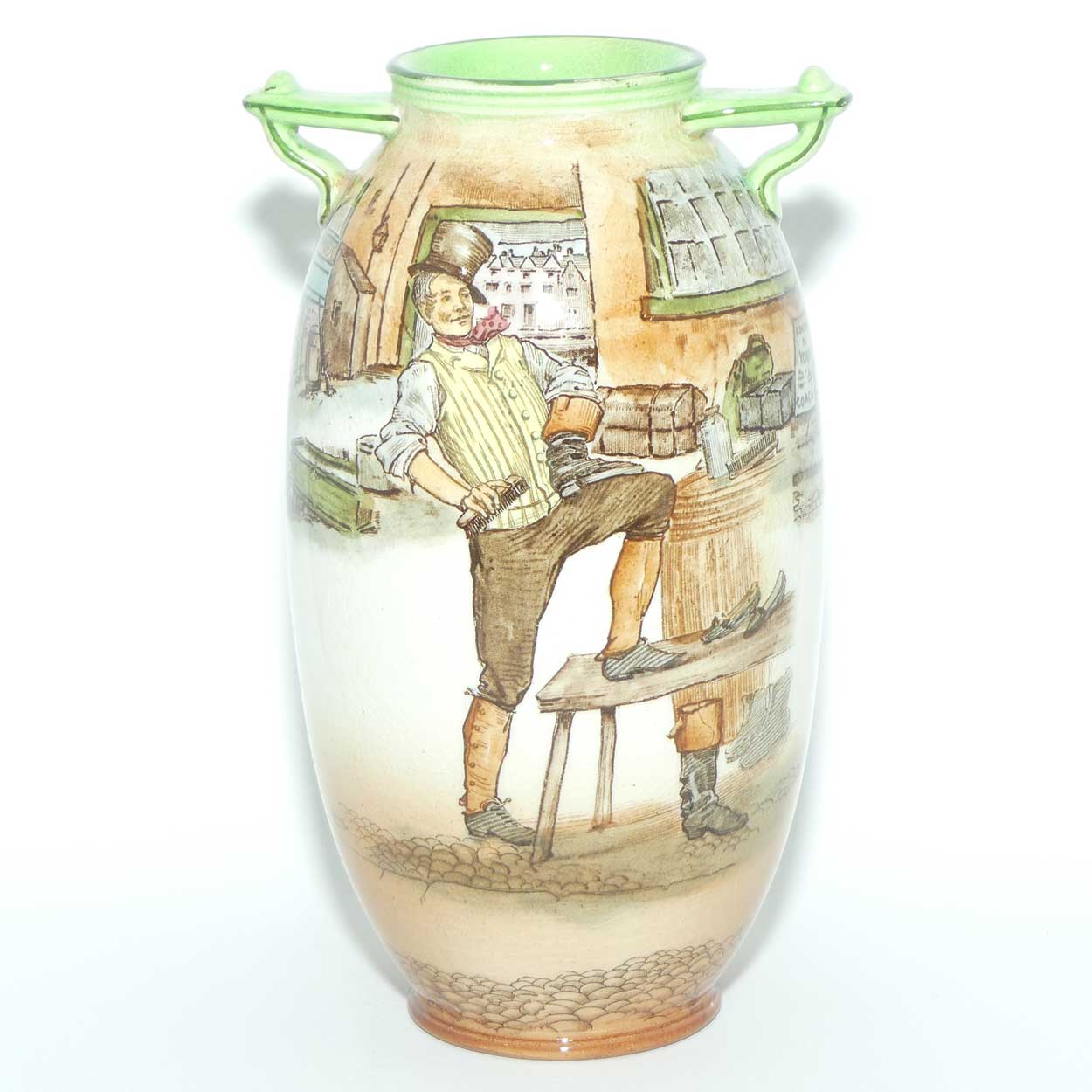 Royal Doulton Dickens Sam Weller twin handle vase D2973