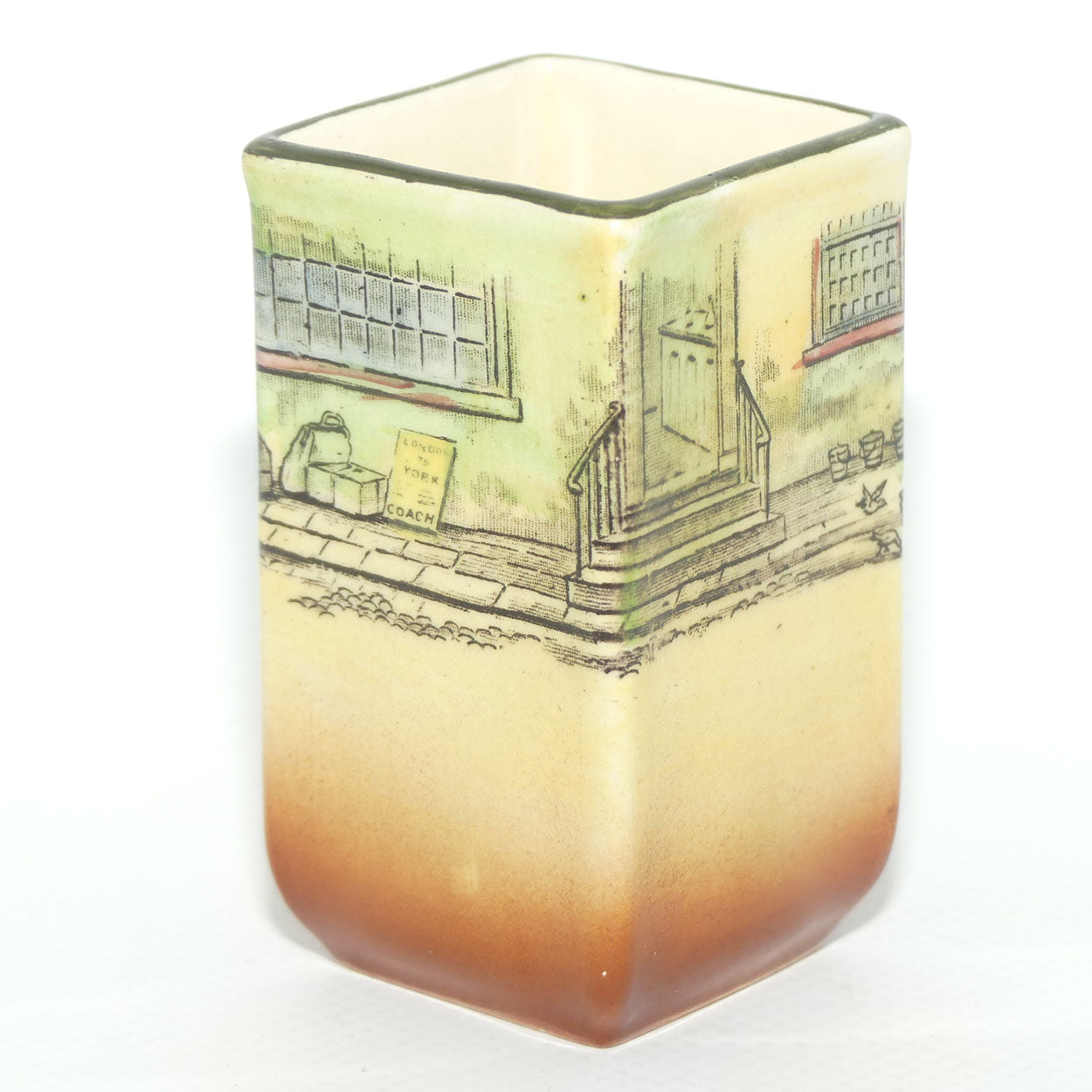 Royal Doulton Dickens Sam Weller small rectangular vase D5175