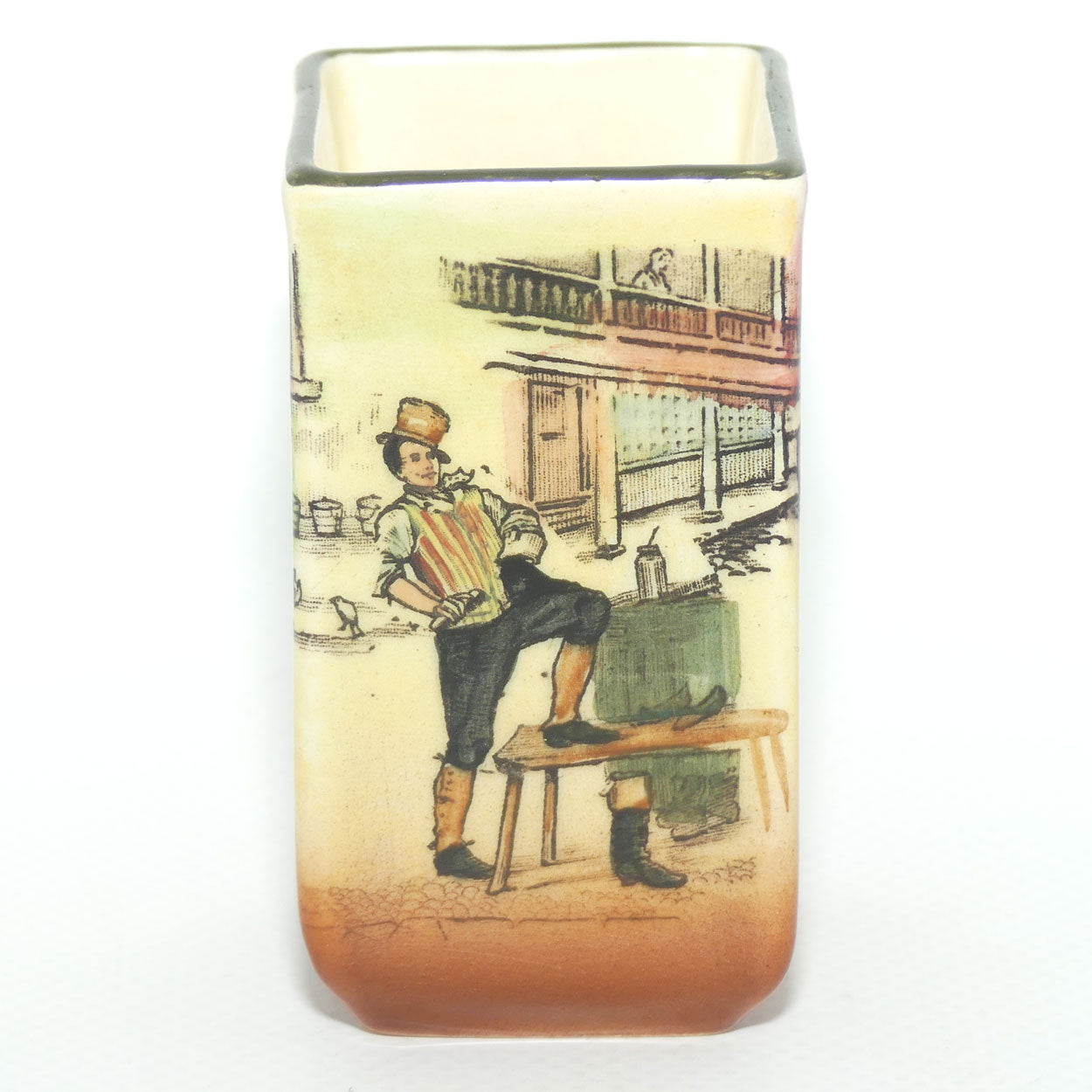 Royal Doulton Dickens Sam Weller small rectangular vase D5175