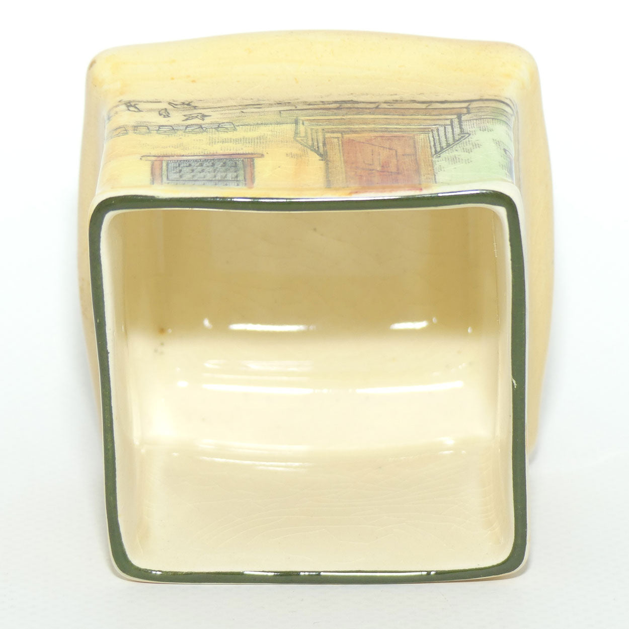 Royal Doulton Dickens Sam Weller small square vase D5175 | Shape 7013 | #1