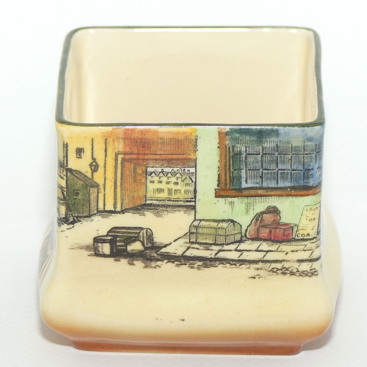 Royal Doulton Dickens Sam Weller small square vase D5175 (#2)