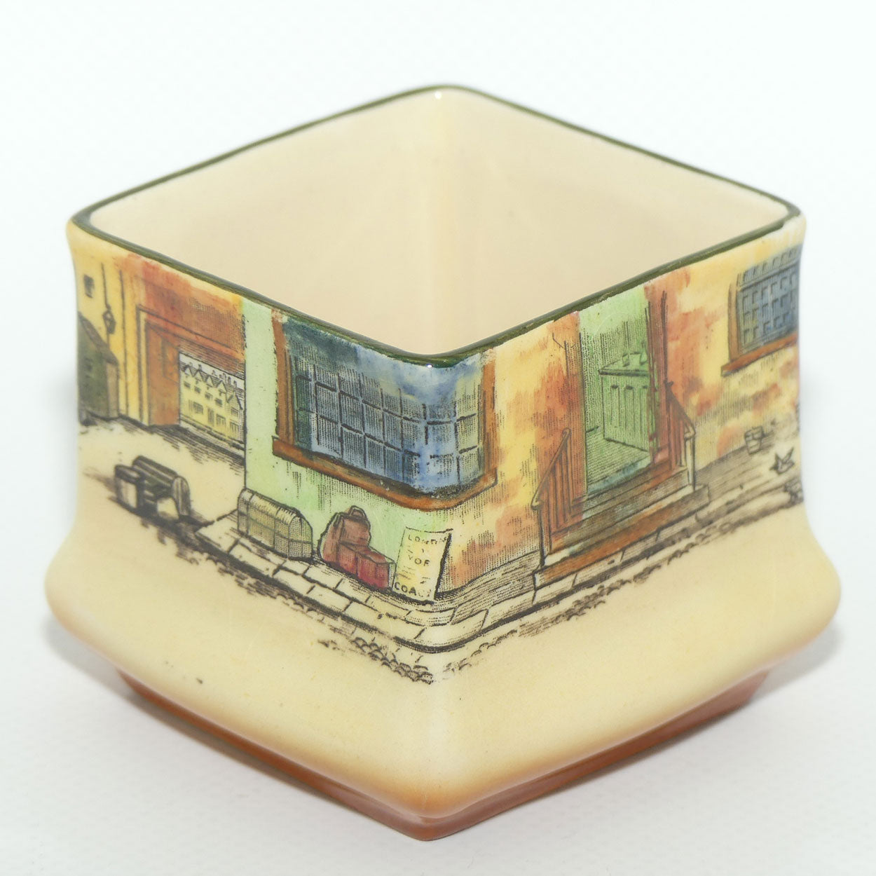Royal Doulton Dickens Sam Weller small square vase D5175 (#2)