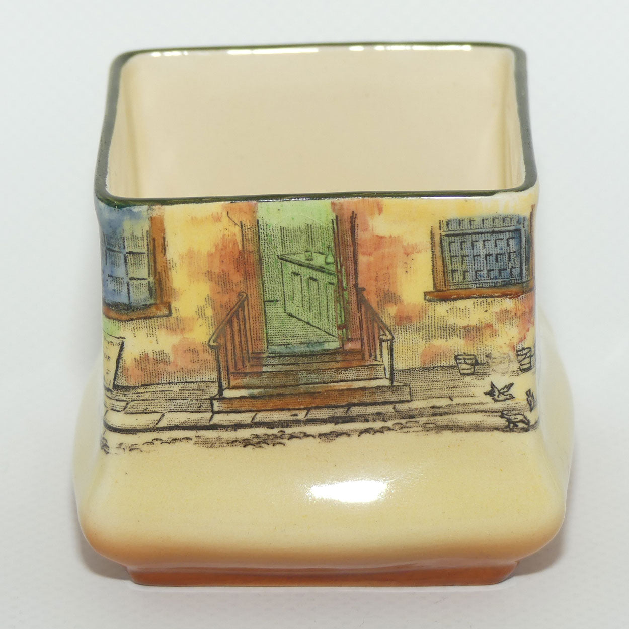 Royal Doulton Dickens Sam Weller small square vase D5175 (#2)