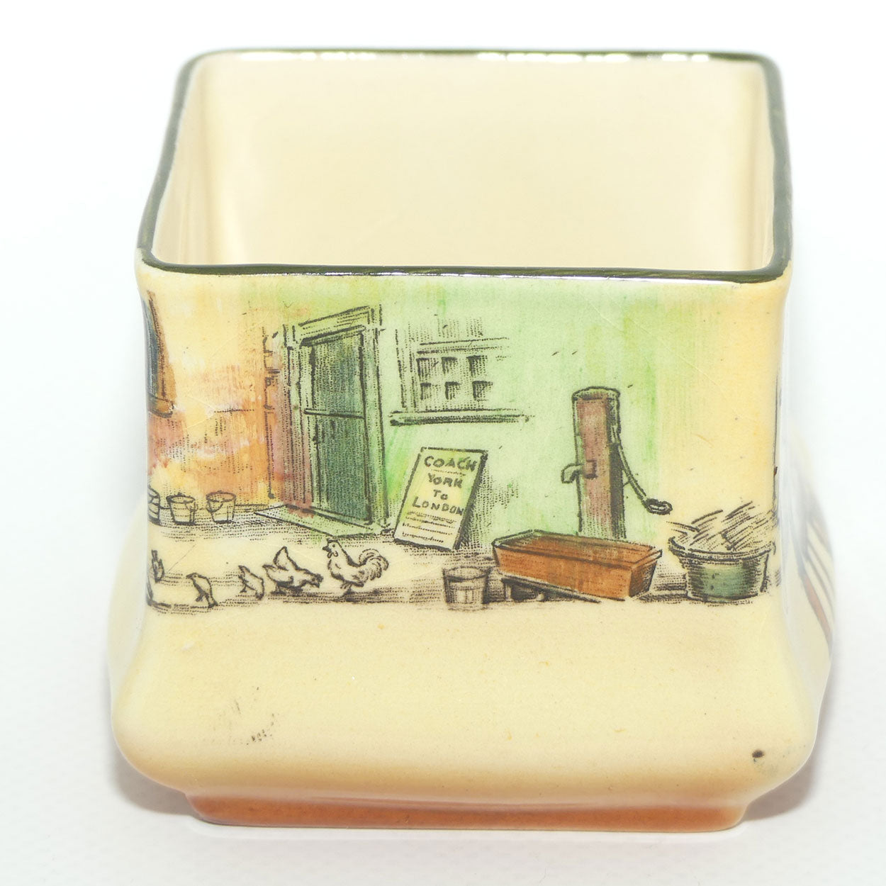 Royal Doulton Dickens Sam Weller small square vase D5175 (#2)