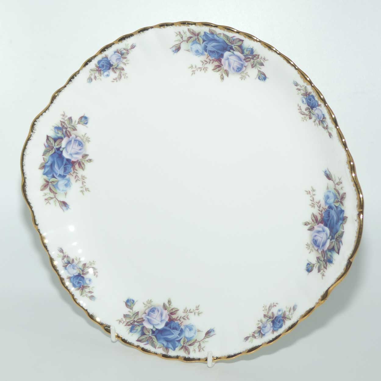 Royal Albert Bone China England Moonlight Rose 7 piece sandwich or cake set | © 1987 Royal Albert Ltd backstamp