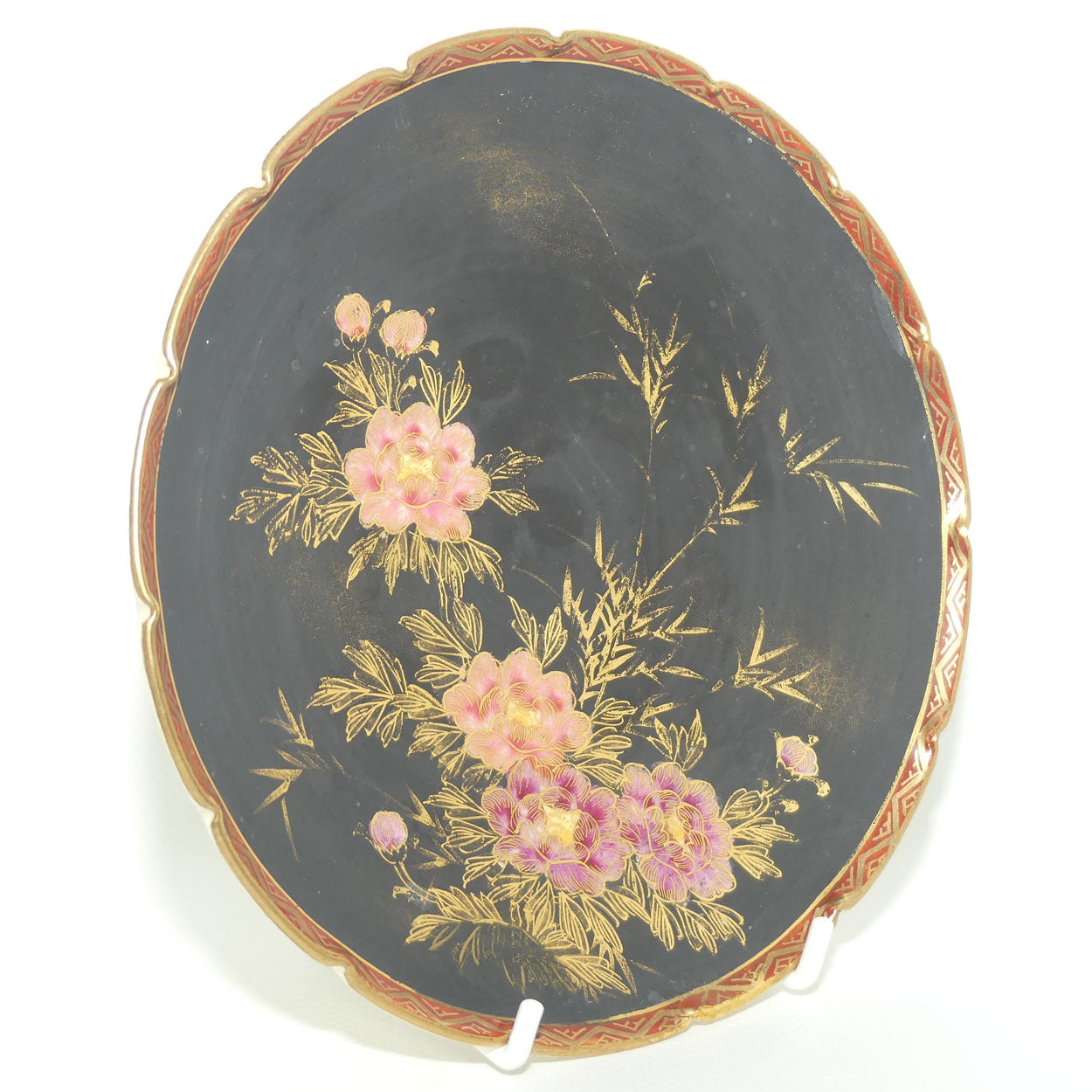 Satsuma Japan small Gilt Peony plate | 16cm