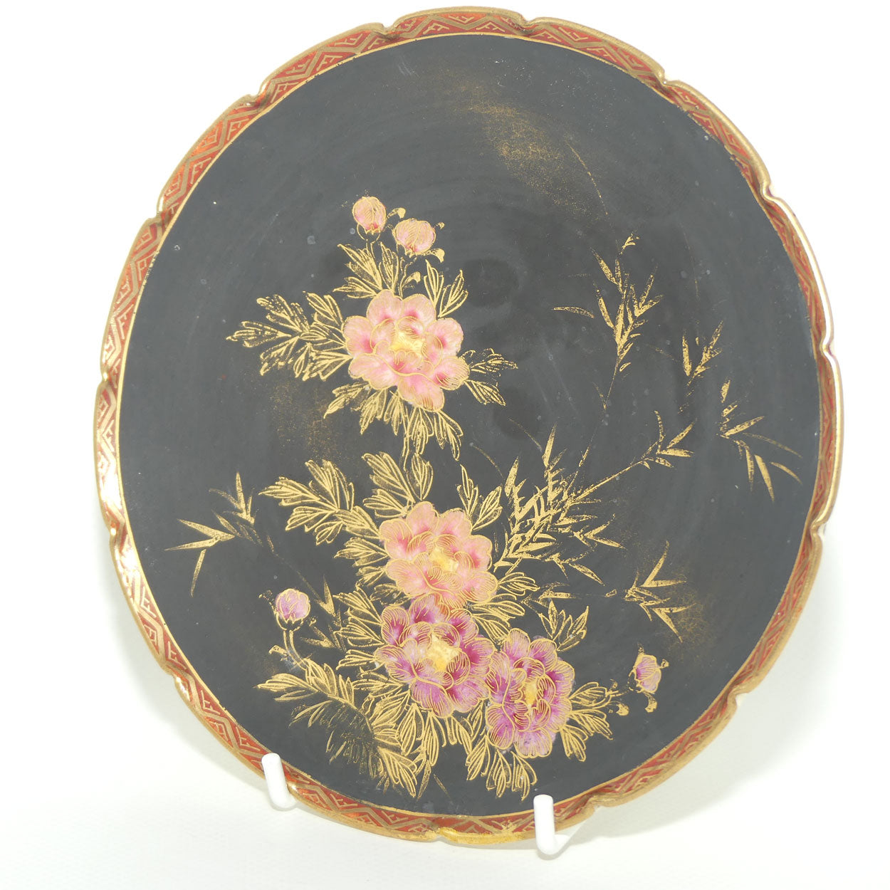 Satsuma Japan small Gilt Peony plate | 16cm