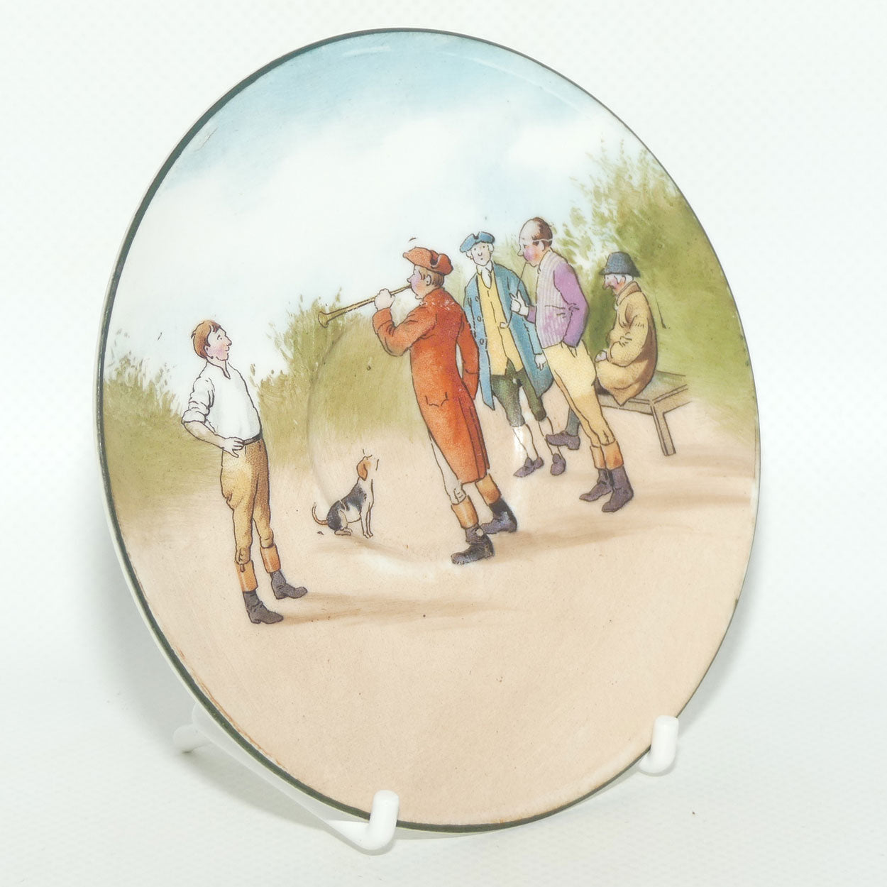 Royal Doulton Coaching Days saucer | Unrecorded Scene E2768 | rare Blue Sky variation | #1