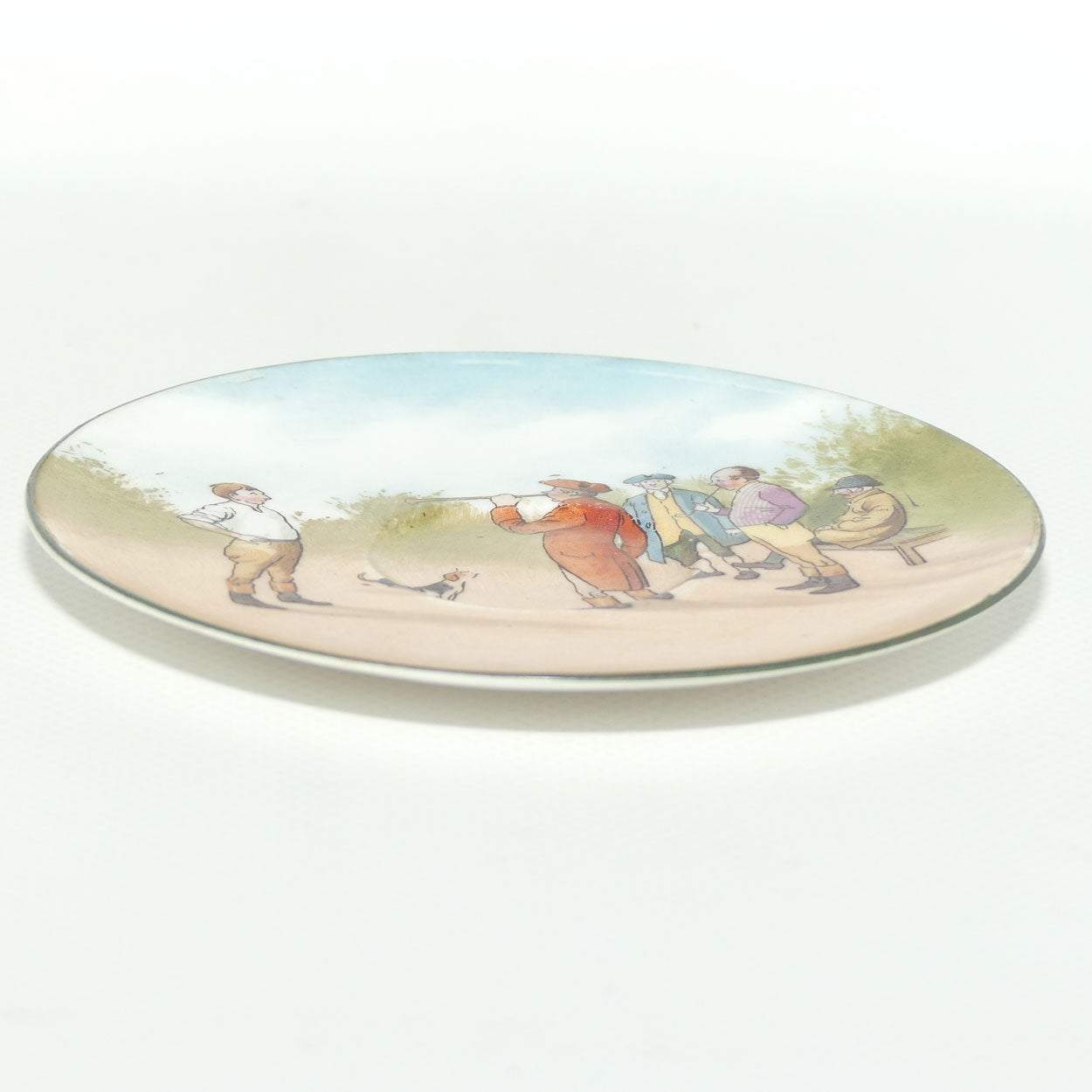 Royal Doulton Coaching Days saucer | Unrecorded Scene E2768 | rare Blue Sky variation | #1
