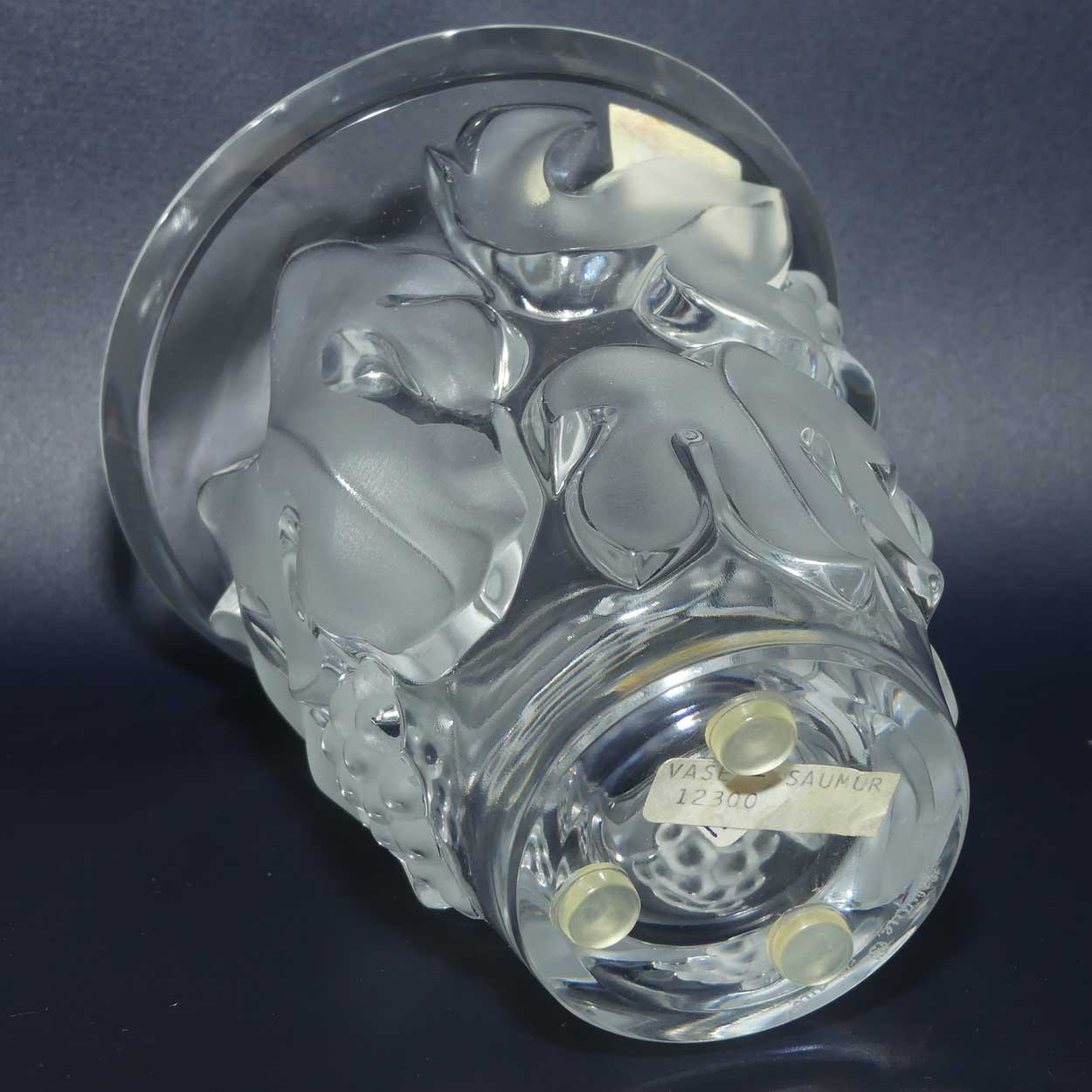 Lalique France Saumur vase | Model 12300 | original label intact