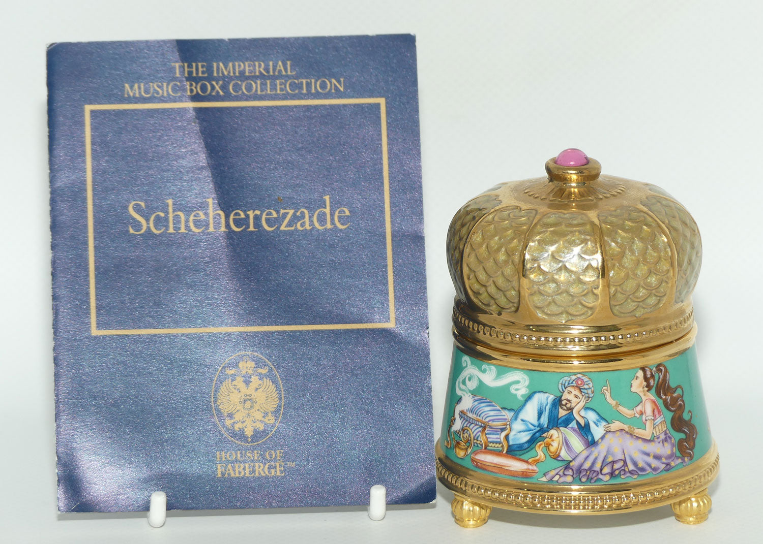 Franklin Mint | House of Faberge musical trinket box | Scheherezade