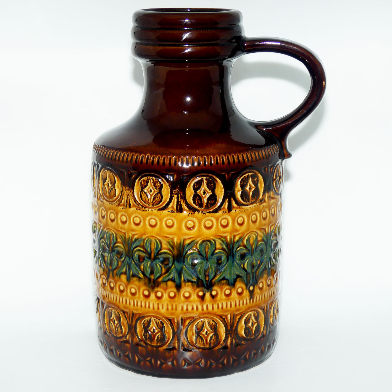 Vintage West German Scheurich Fat Lava patterned and embossed very large jug | Shape 489 - 39