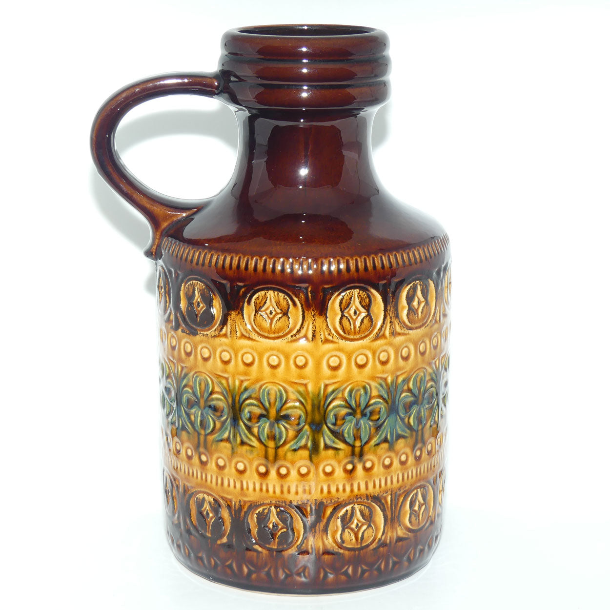 Vintage West German Scheurich Fat Lava patterned and embossed very large jug | Shape 489 - 39