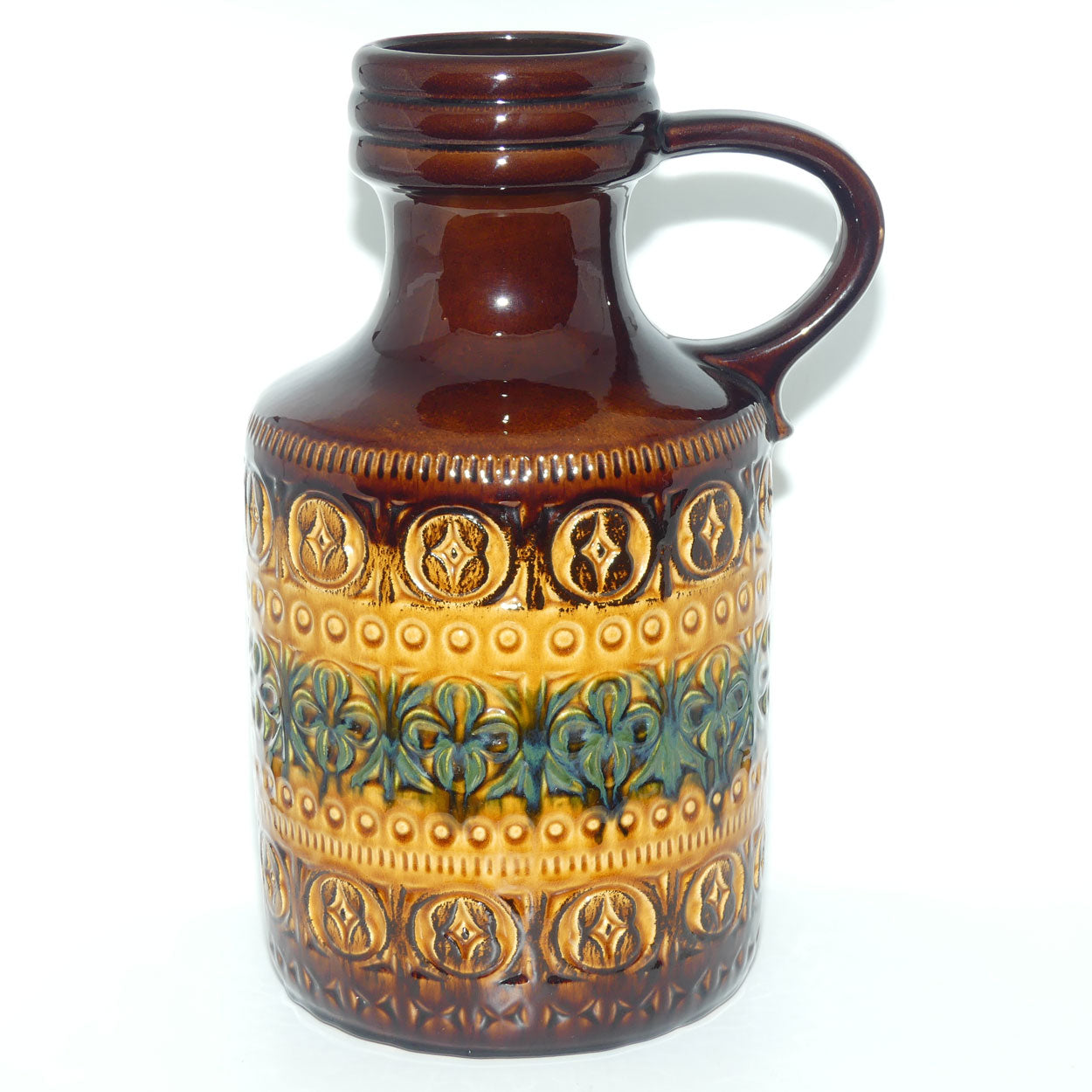Vintage West German Scheurich Fat Lava patterned and embossed very large jug | Shape 489 - 39