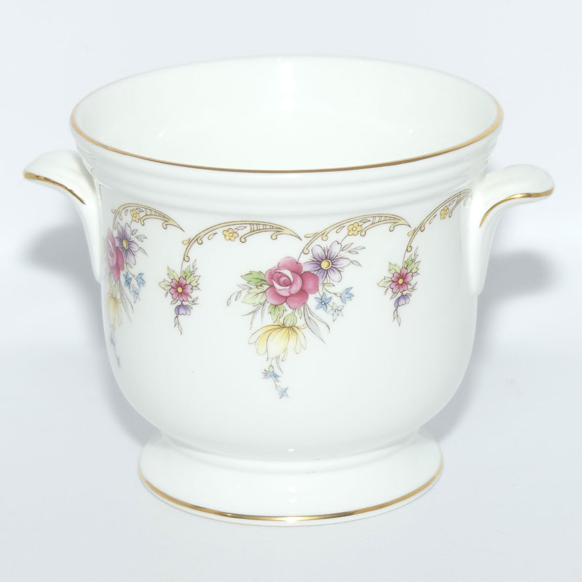 Coalport miniature twin handle planter | Selborne pattern