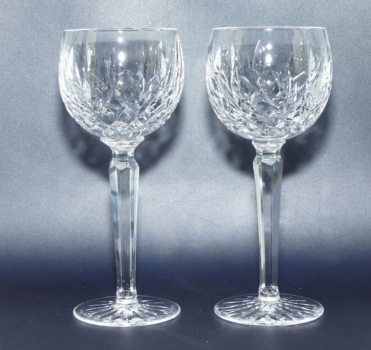 Waterford Crystal Ireland set of 4 Lismore Hock wine glasses | 125ml | Set #1