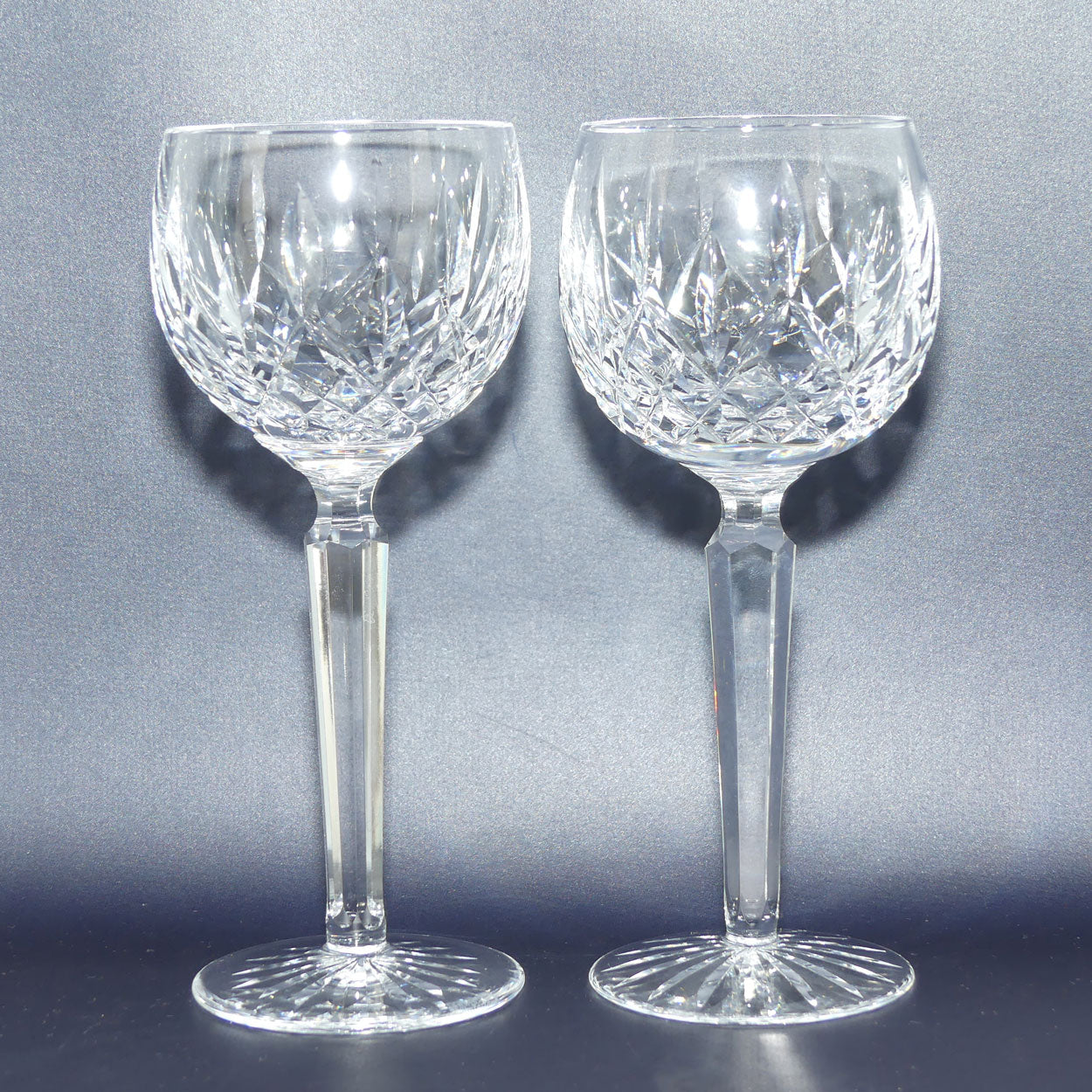 Waterford Crystal Ireland set of 4 Lismore Hock wine glasses | 125ml | Set #2