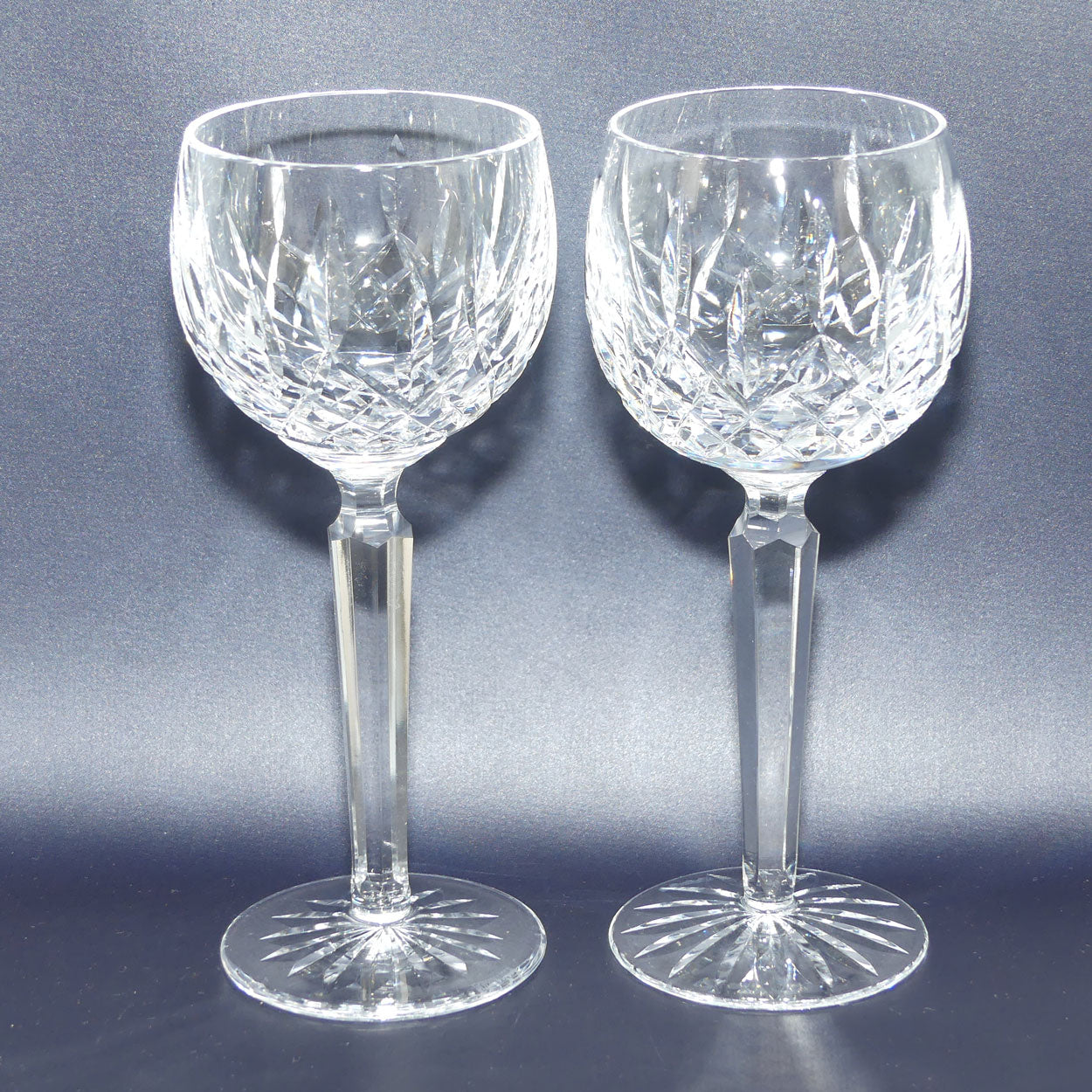 Waterford Crystal Ireland set of 4 Lismore Hock wine glasses | 125ml | Set #2