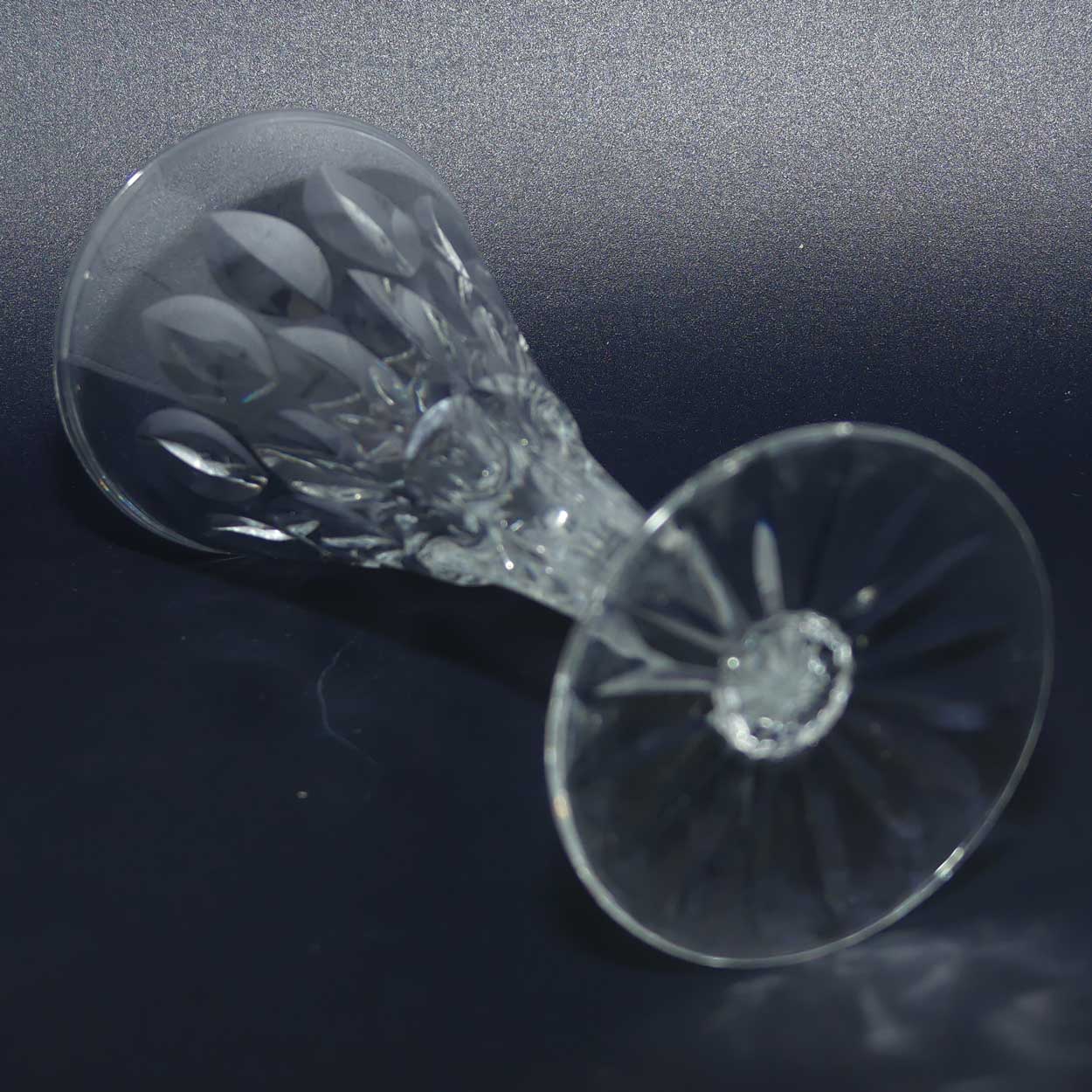 Set of 4 Crystal Liqueur Glasses | Webb Corbett WEC22 pattern