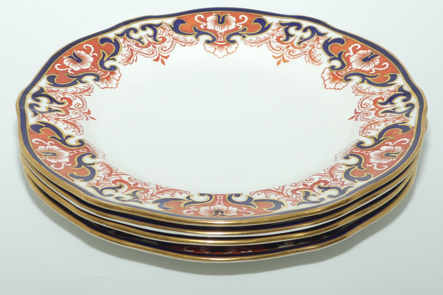Royal Crown Derby Traditional Imari set of 4 plates | Set #1 | Perfect for Dresser display | Pattern 3973